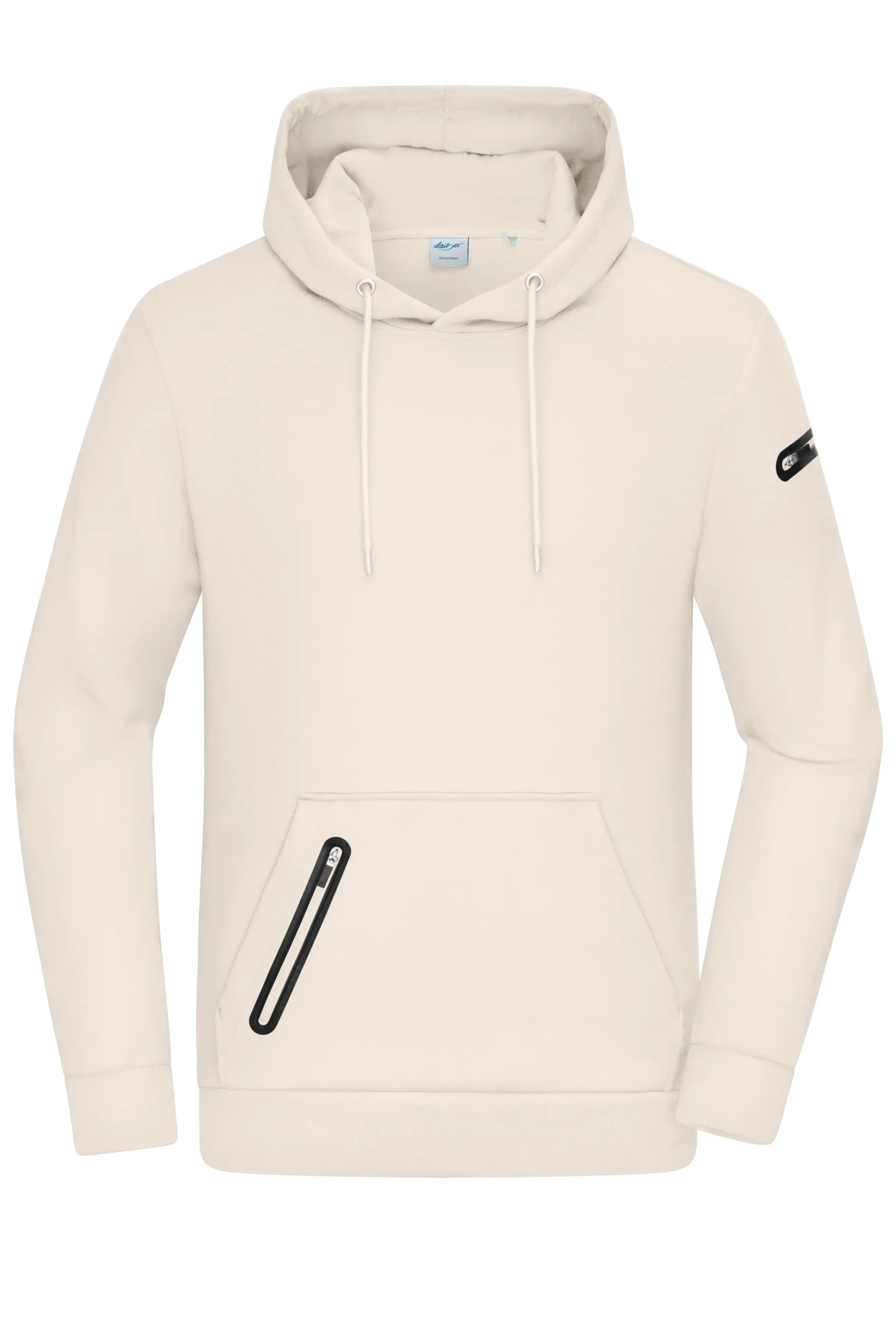 Herren Kapuzen-Sweatshirt "INTERLOCK" 8046 in sand, 3XL - Thumbnail 1
