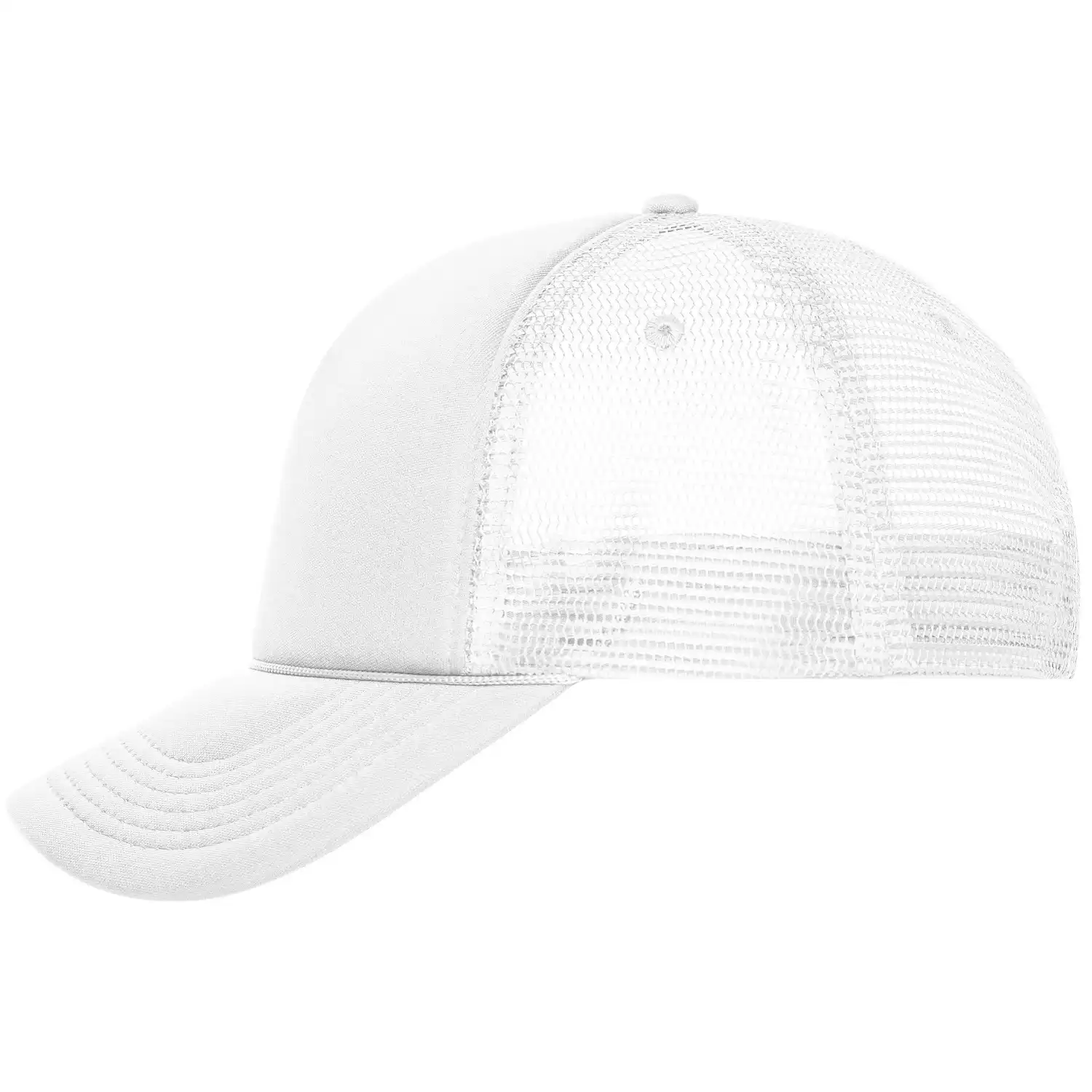 Mesh Basecap "MB6550" Retro in white/white - Bild 1