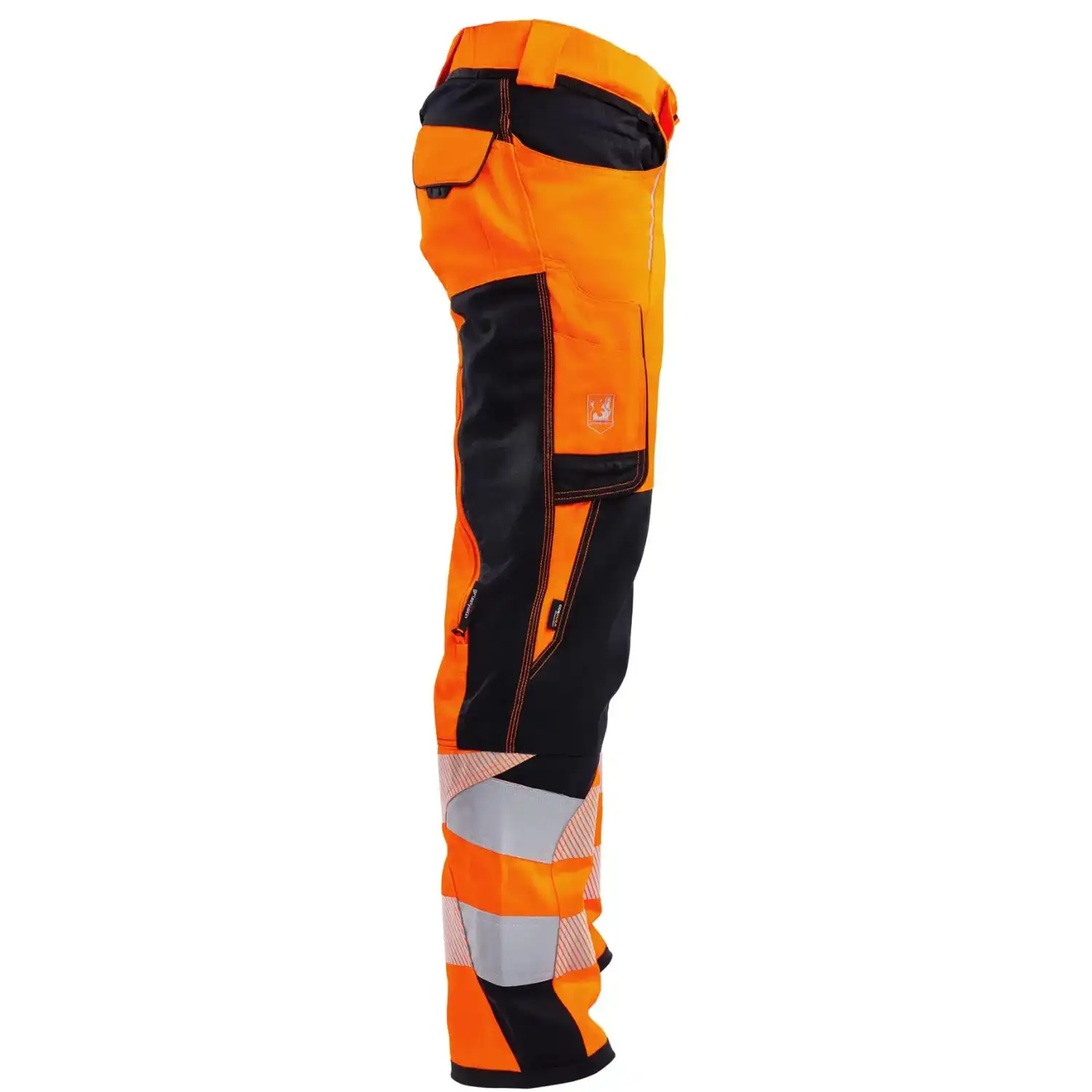  Arbeitshose "Grizzlyskin Warnschutz" in orange/schwarz, N72 - Thumbnail 3
