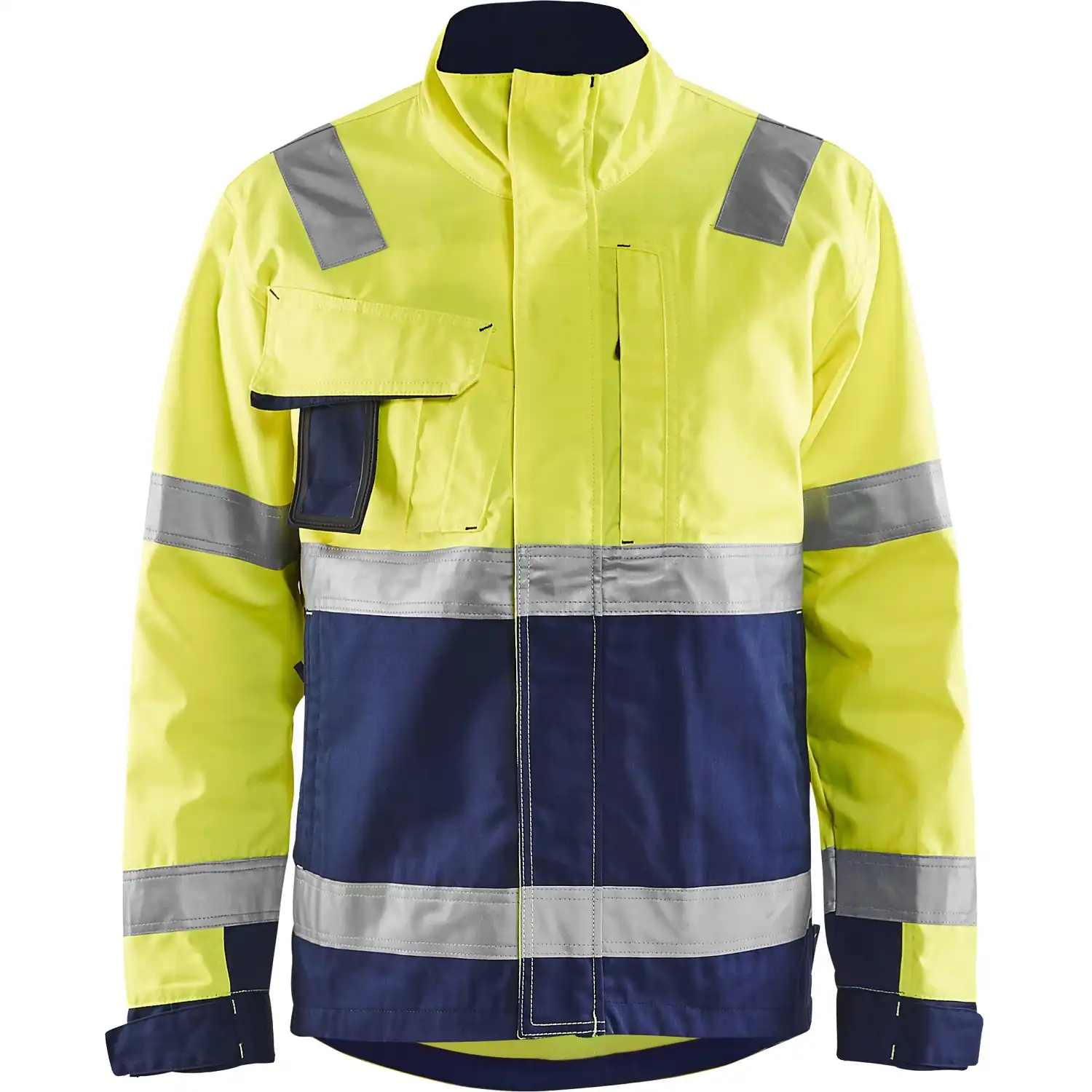 Warnschutz Bundjacke "4064" in gelb/marine, M - Thumbnail 1