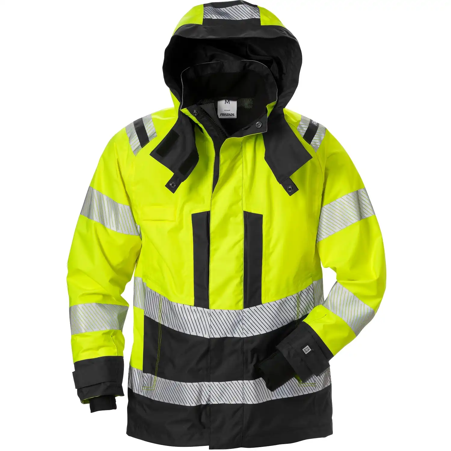 Damen Warnschutz Regenjacke "4518 GTT" in gelb/schwarz, M - Thumbnail 1