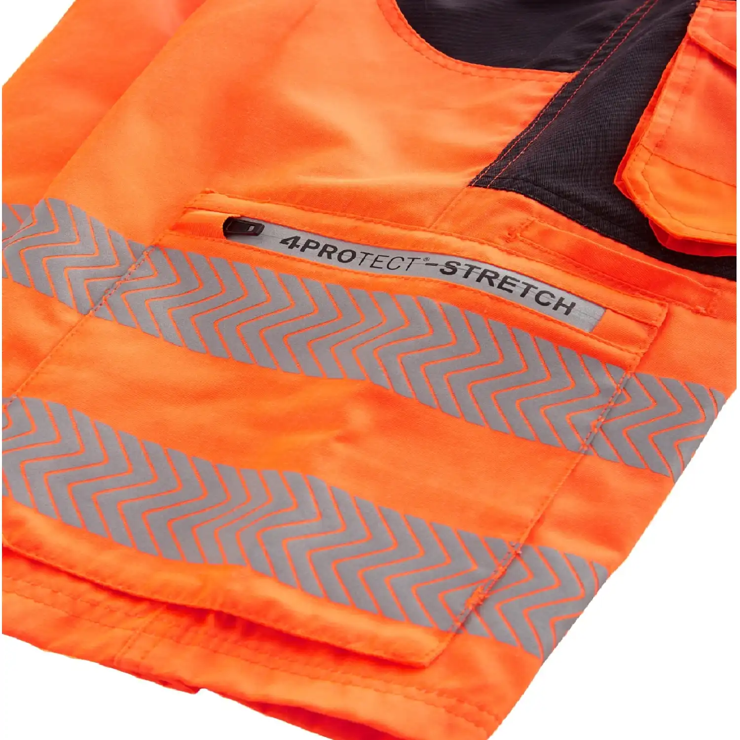 Warnschutz Shorts "PATERSON" in Orange, M - Thumbnail 3