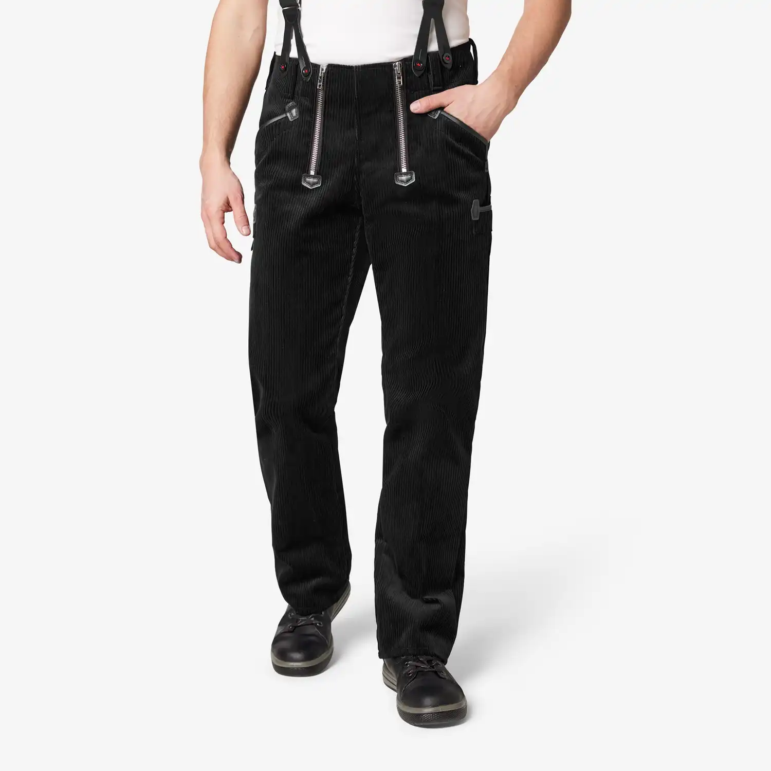 Zunfthose Trenkercord mit hohem Bund "KARL-HEINZ" schwarz in 44 - Thumbnail 2