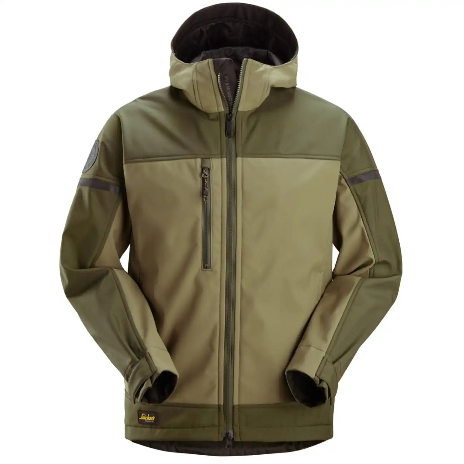 Stretch Softshelljacke "1226" AllroundWork in khaki, L - Thumbnail 1