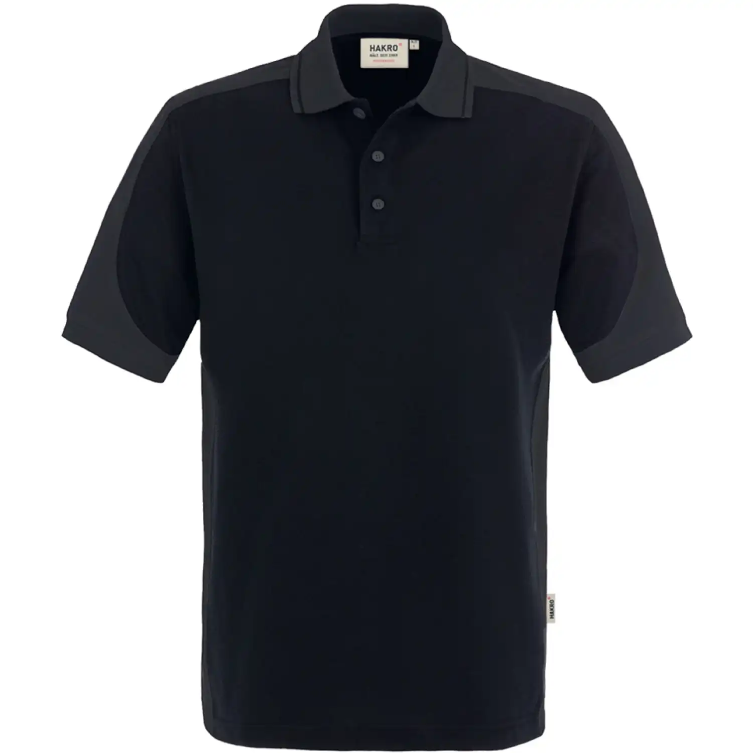 Polo-Shirt "PERFORMANCE CONTRAST" 839 in schwarz, M - Bild 1