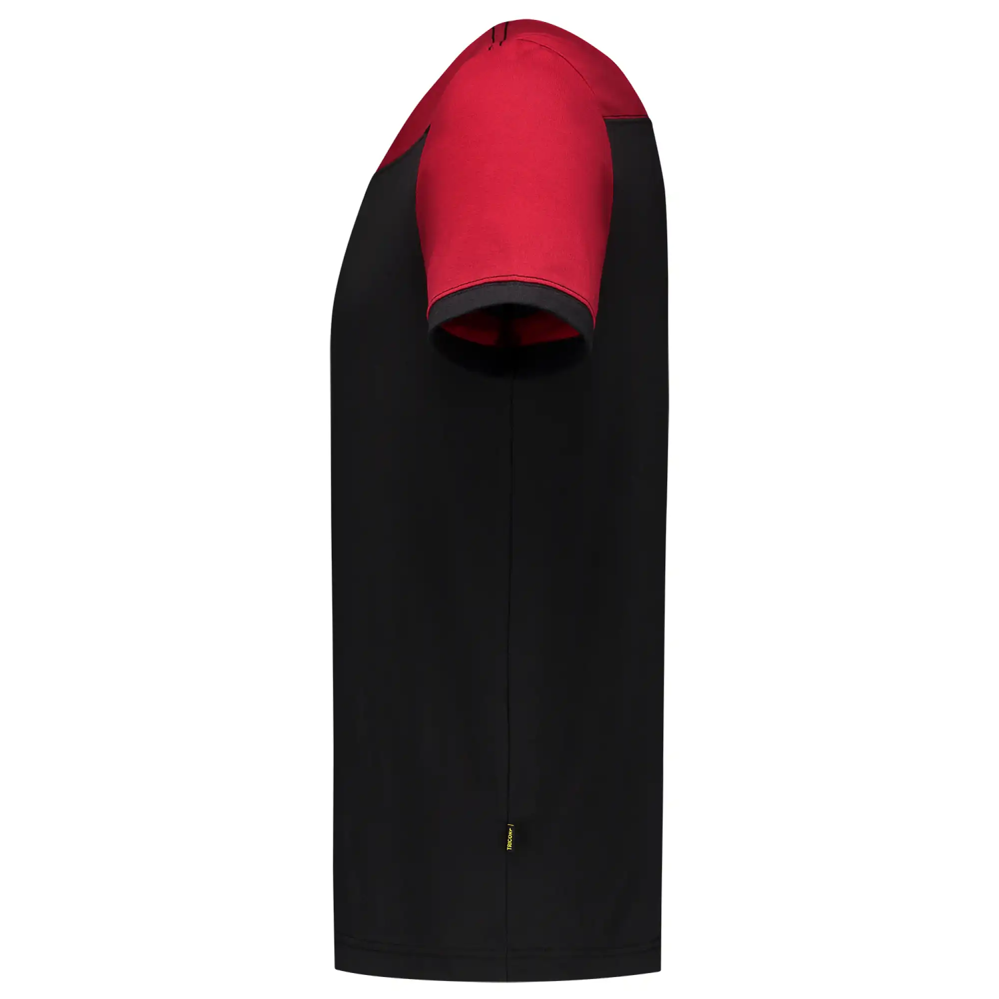 T-Shirt Bicolor "102006" Workwear in black/red, L - Thumbnail 3