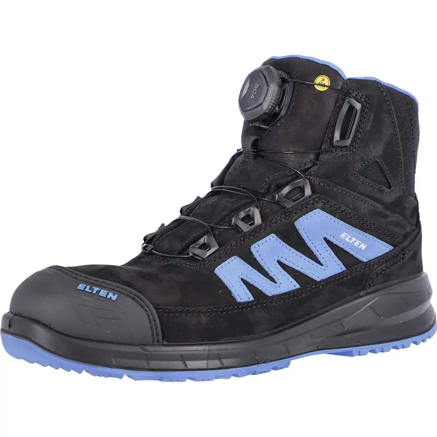 Sicherheitsstiefel S3 "MARTEN XXSports PRO BOA® BLACK-BLUE MID" ESD WELLMAXX in 35 - Thumbnail 1