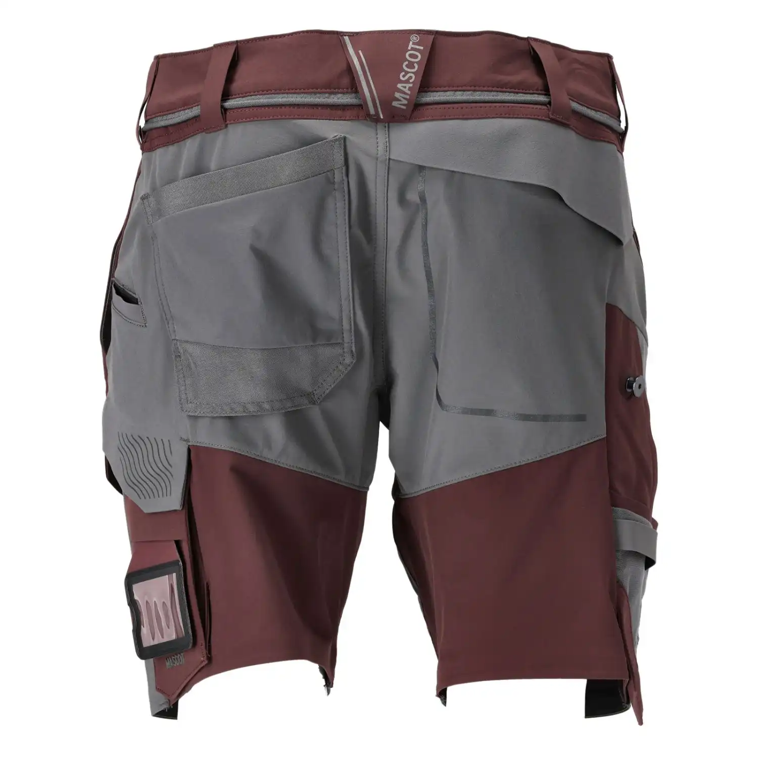 Stretch-Shorts "22149-605" Customized in bordeaux/anthrazit, 29C48 - Thumbnail 2