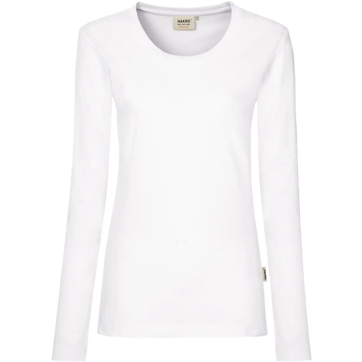 Damen Longsleeve-Shirt "Performance" 179 in S, Weiß - Bild 1