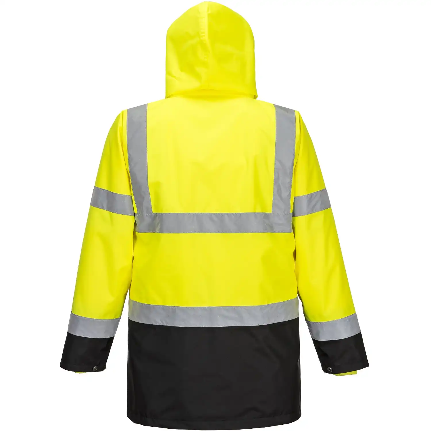 Warnschutz Winterjacke 5in1 "S766" in gelb/schwarz, M - Thumbnail 2