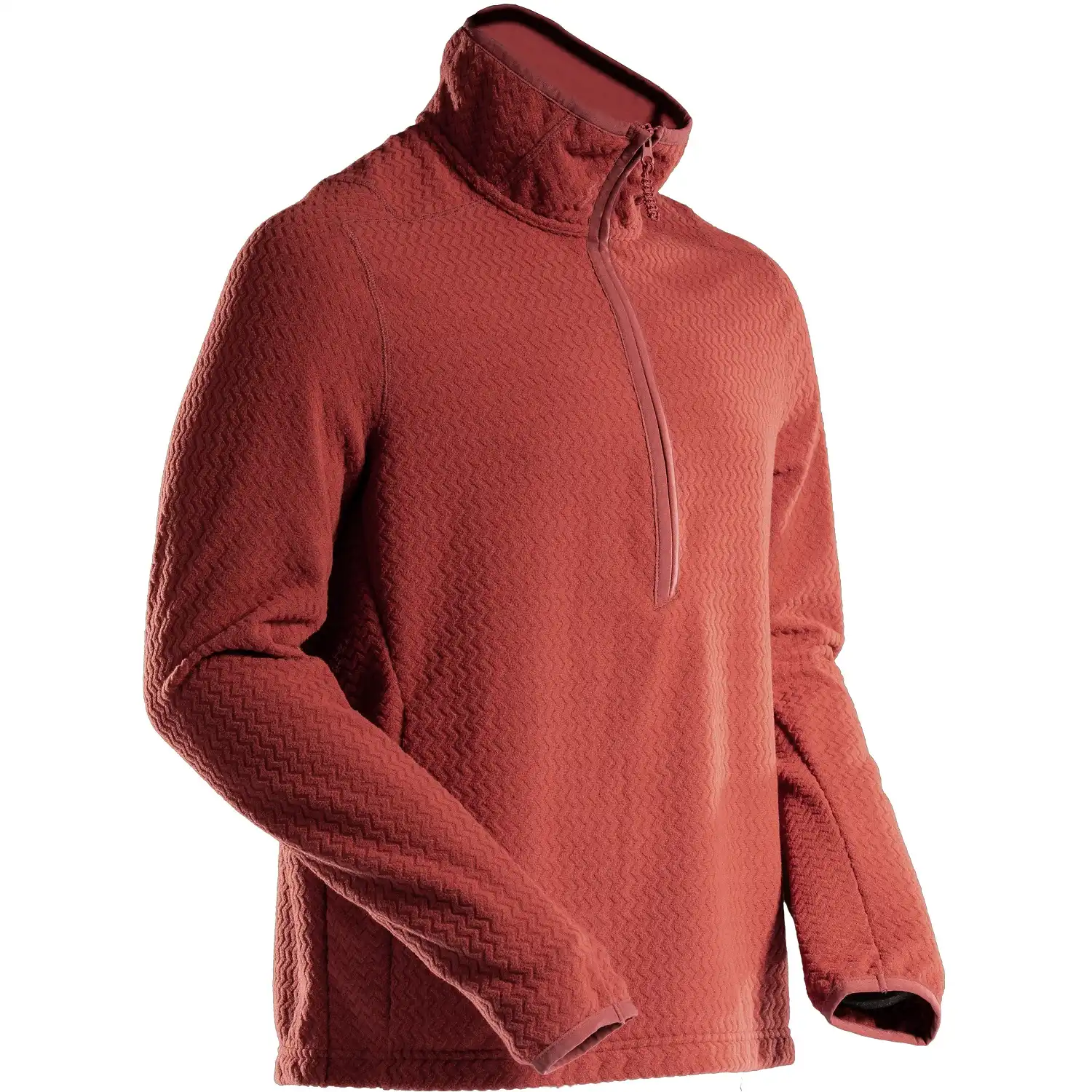 Microfleece Zip-Sweatshirt "22703-639" in herbstrot, XS - Bild 1