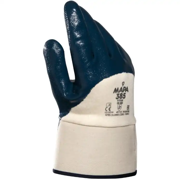 Nitril Arbeitshandschuhe "Titan" 385 blau in 9 (L) - Bild 1