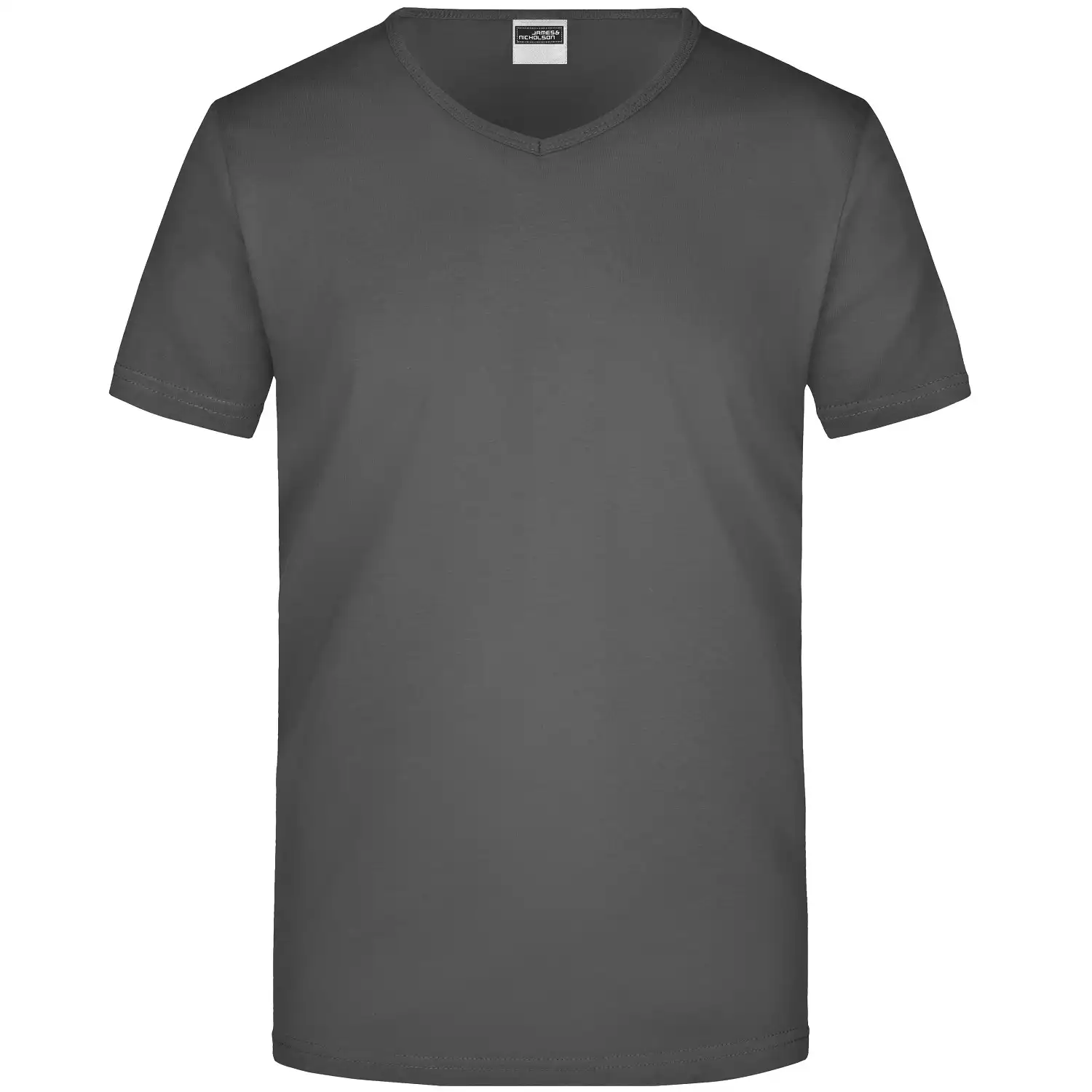 V-T-Shirt Slim Fit "JN912" in graphite, L - Bild 1