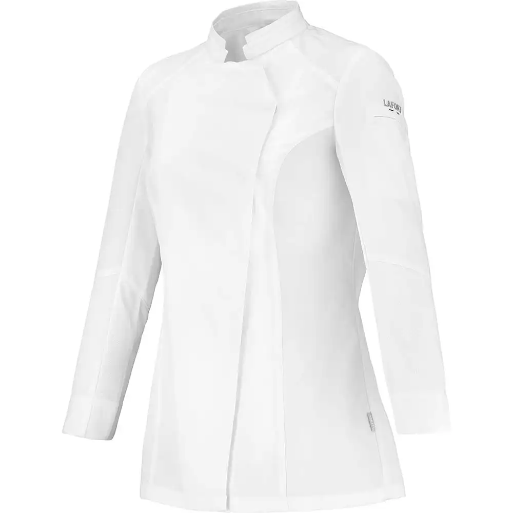 Damen Kochjacke "NUTMEG2" in L, Weiß - Thumbnail 2