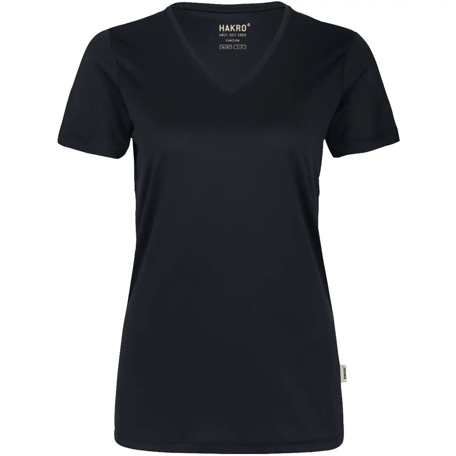 Damen V-Shirt "COOLMAX®" 187 in schwarz, L - Bild 1