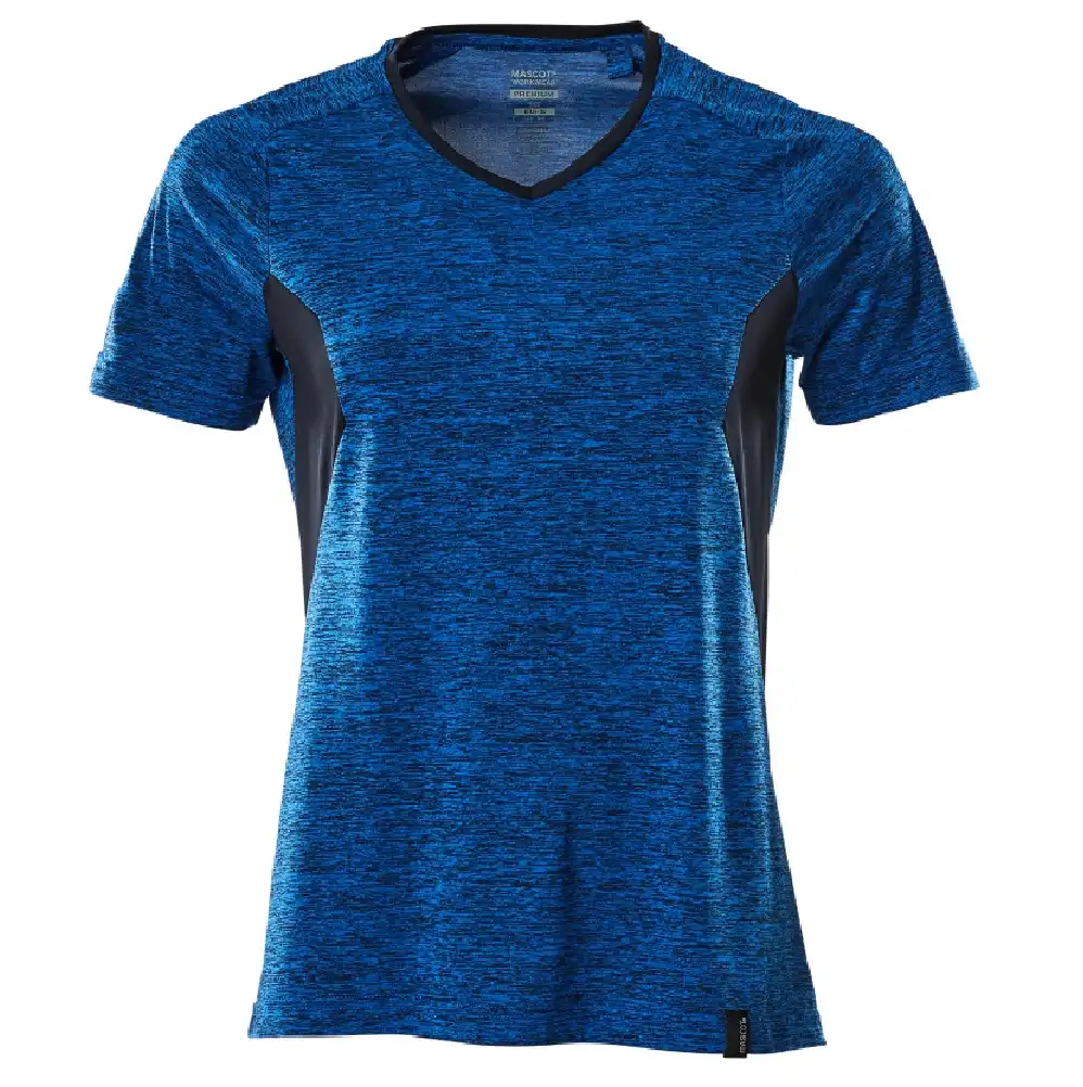 Damen T-Shirt mit COOLMAX® Pro "ACCELERATE" in azurblau/schwarzblau, XS - Bild 1