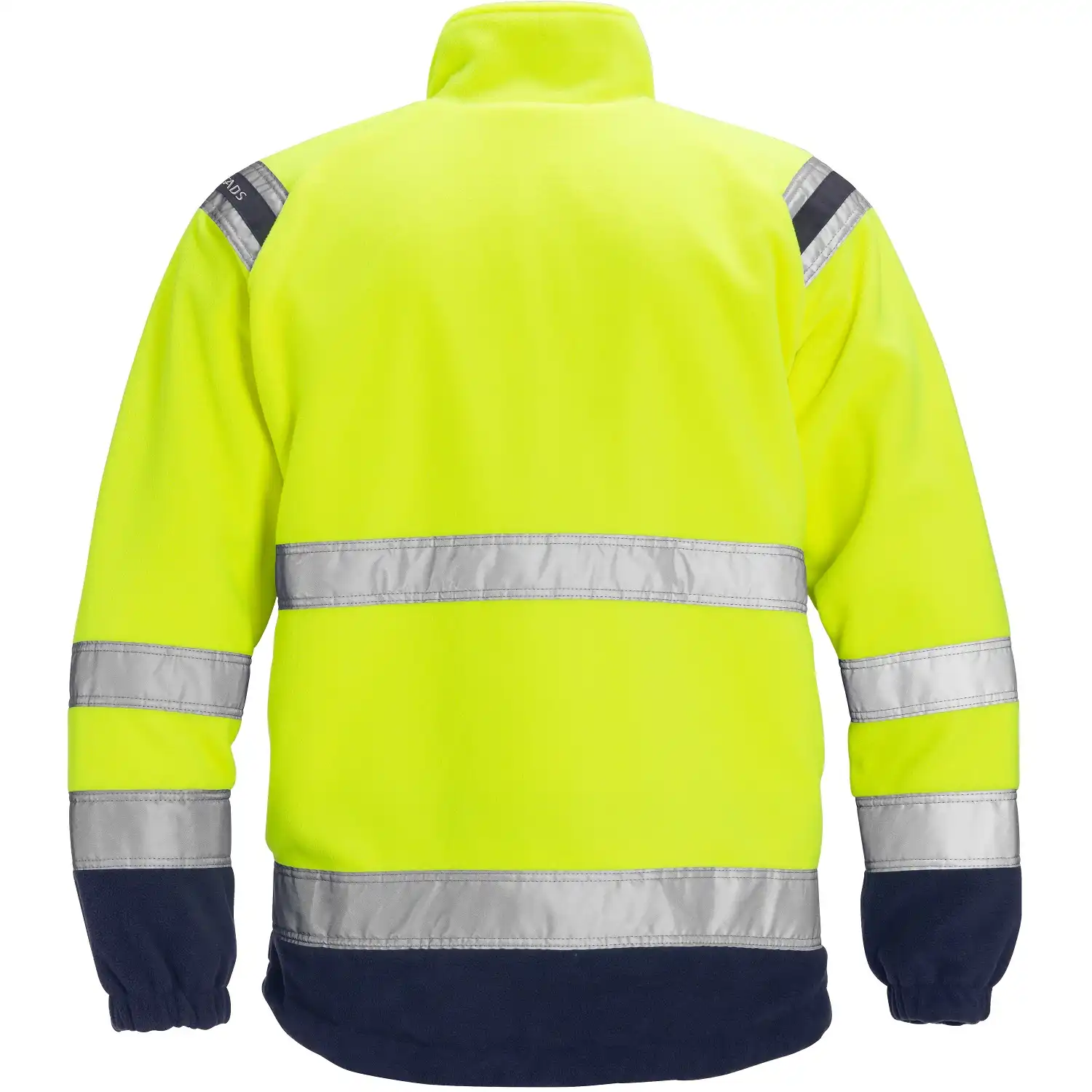 Warnschutz Fleecejacke "4041 FE" in gelb/marine, XL - Thumbnail 2