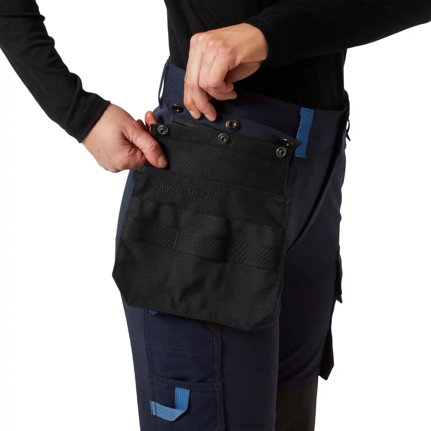 Damen Stretch Bundhose "W LUNA 4X HH CONNECT™" in marine/dunkelgrau, C44 - Thumbnail 6