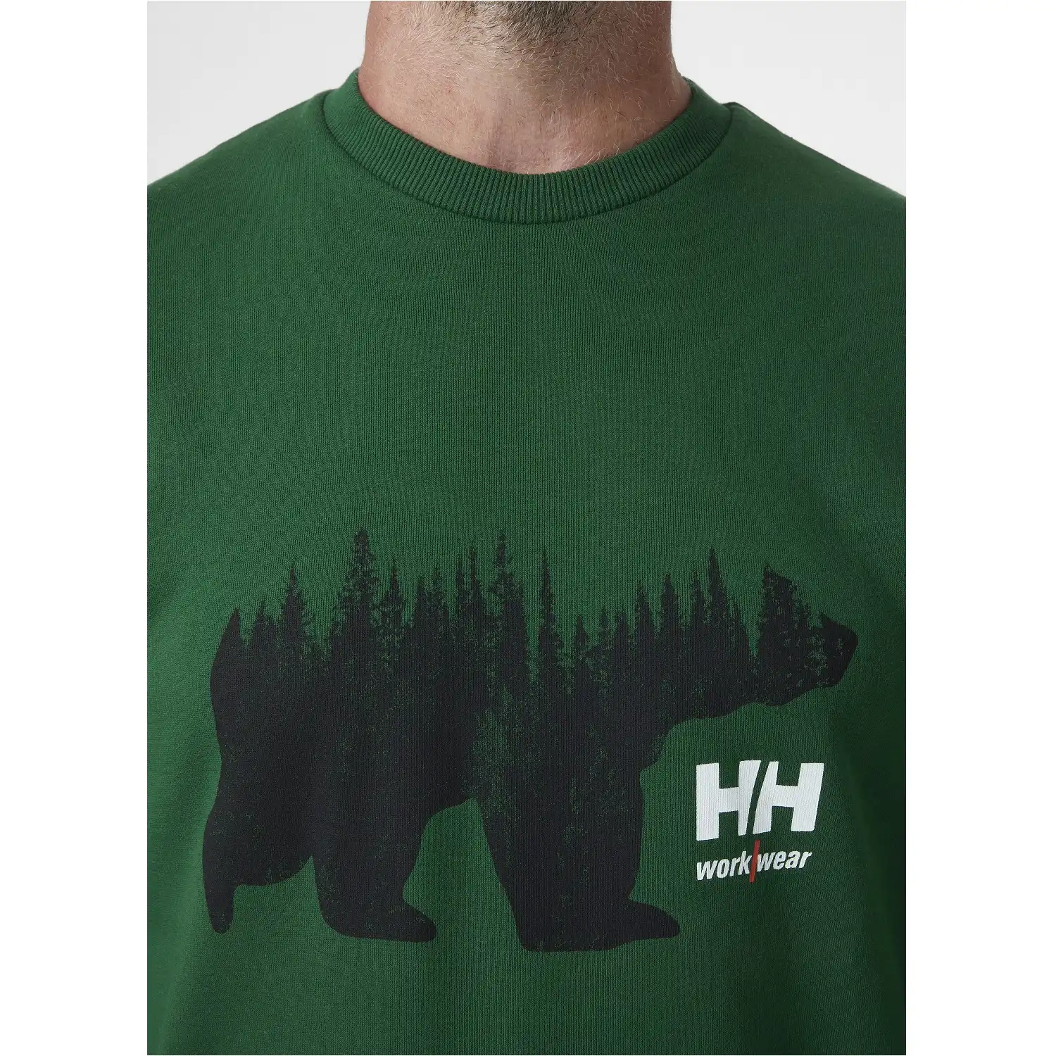 Sweatshirt "GRAPHIC" in grün, XS - Thumbnail 3