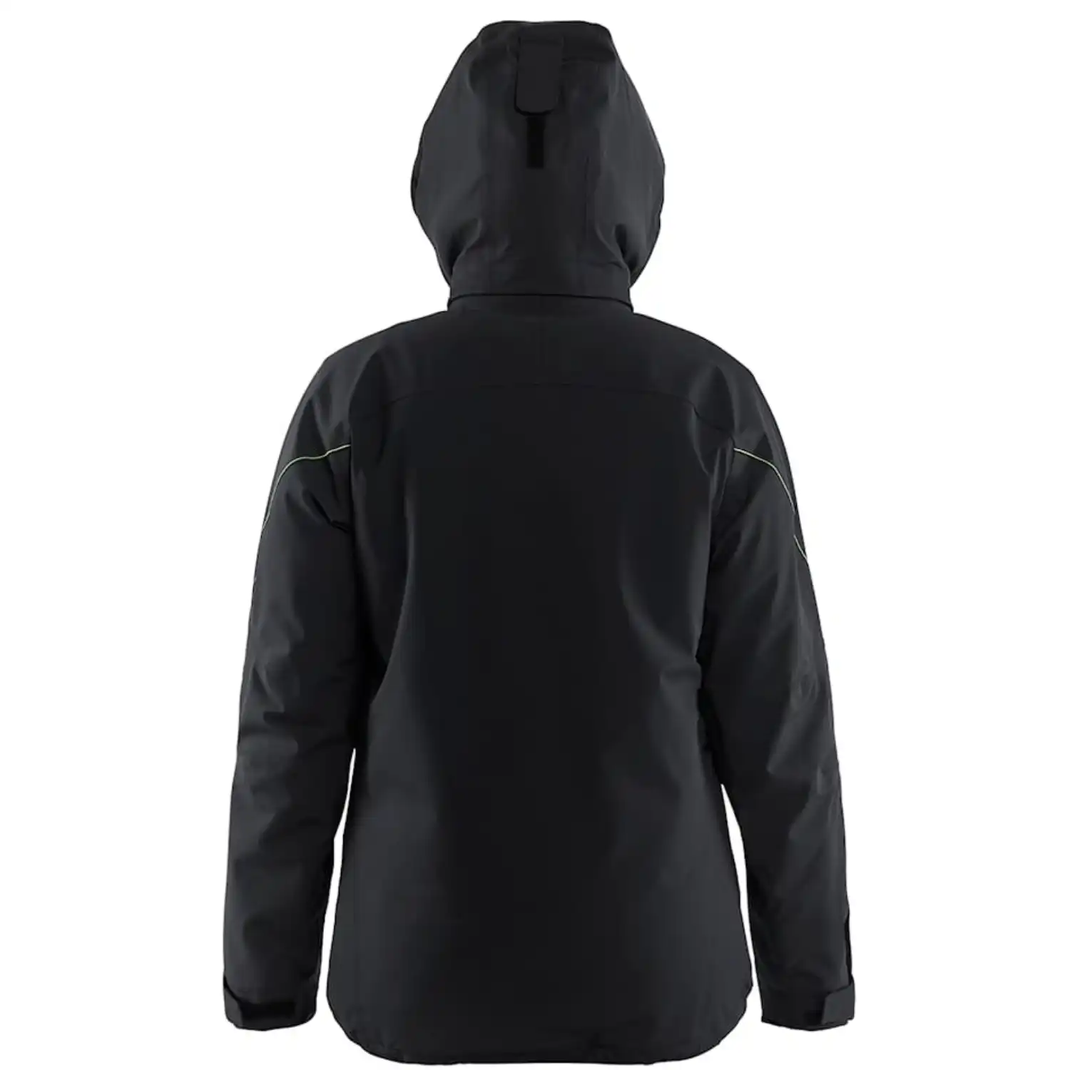 Damen Stretch Winterjacke "4408" in schwarz/gelb, L - Thumbnail 3