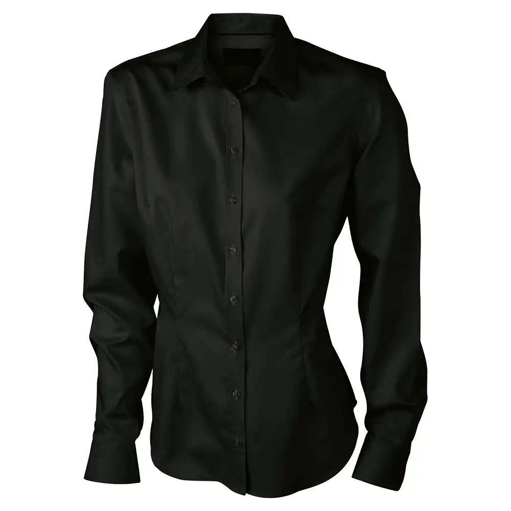 Damen Bluse langarm "JN615" in black, L - Bild 1