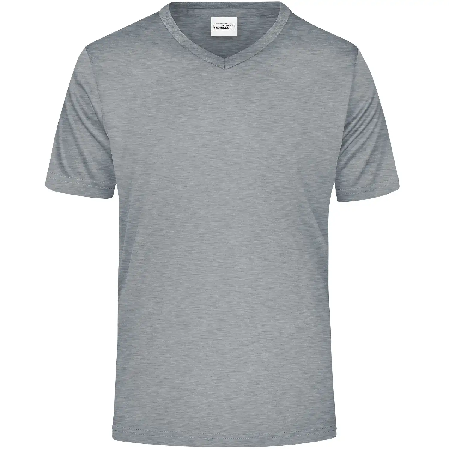 Active-V-Shirt "JN736" in light-melange, 3XL - Bild 1