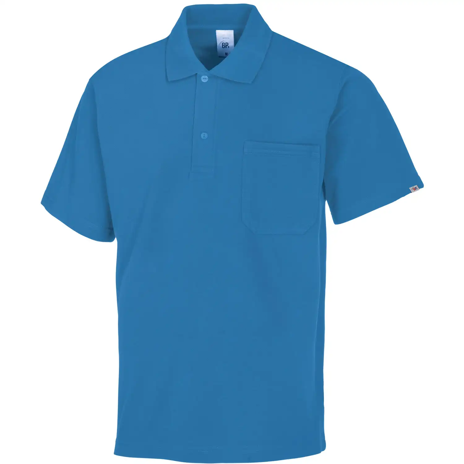 Poloshirt Unisex "1612" in azurblau, XS - Bild 1