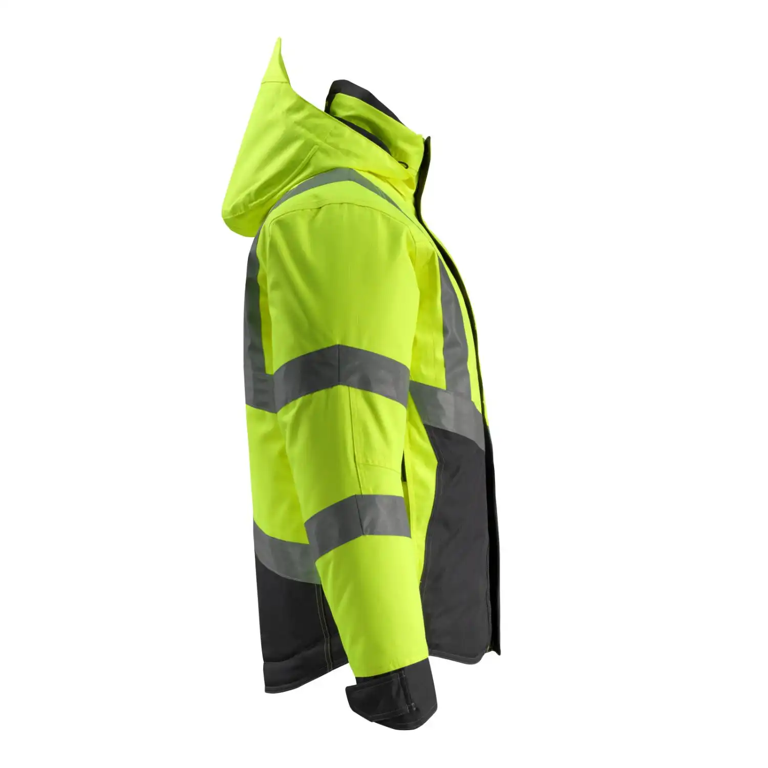 Warnschutz Winterjacke "HASTINGS" Safe Supreme in gelb/schwarz, XXL - Thumbnail 4