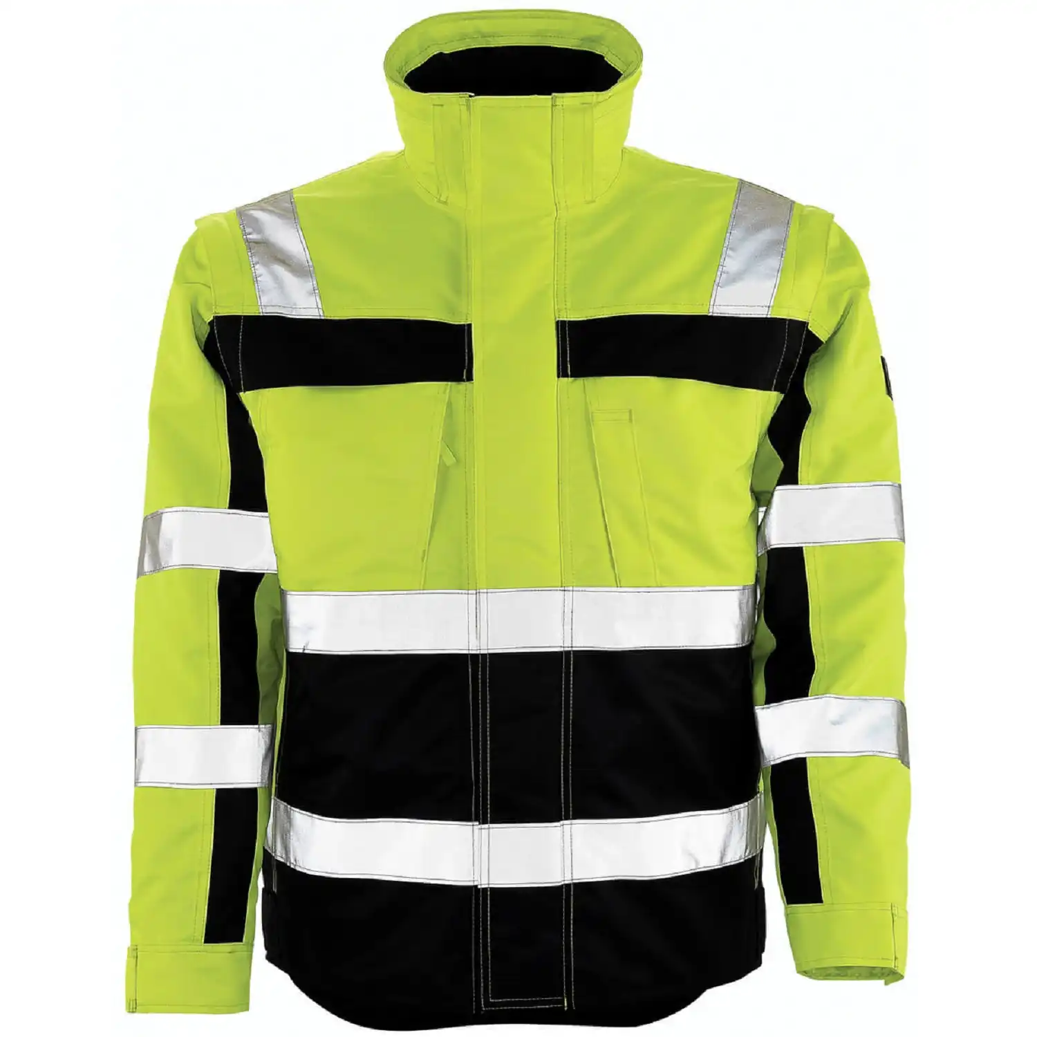 Warnschutz Pilotenjacke "LORETO" Safe Compete  in fluor gelb/marine, XXL - Bild 1