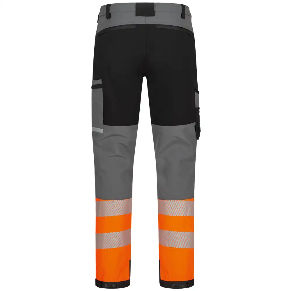 Warnschutz Stretch Bundhose Kl. 1  in grau/schwarz/orange, 54 - Thumbnail 2