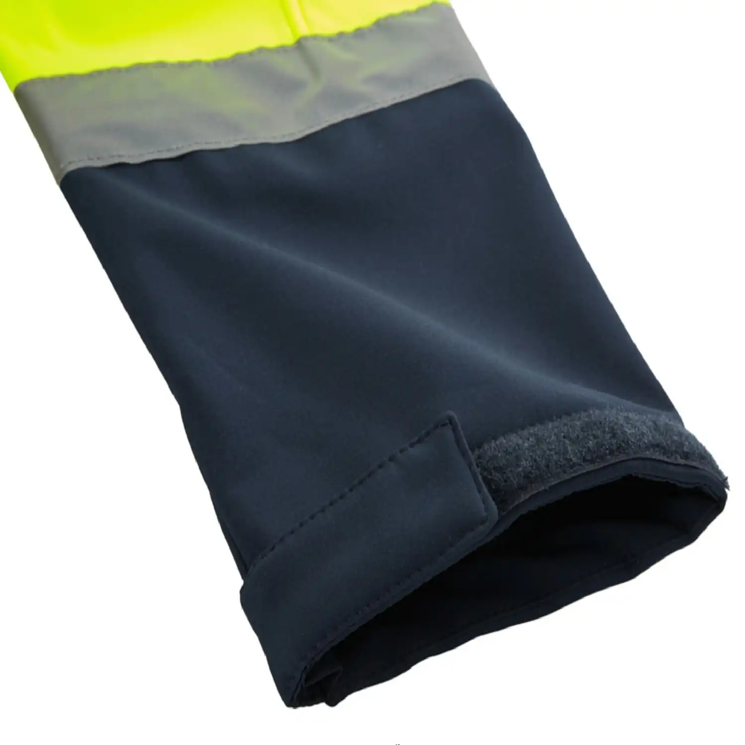 Warnschutzsoftshelljacke "PITTSBURGH" gelb/blau in XXL - Thumbnail 5