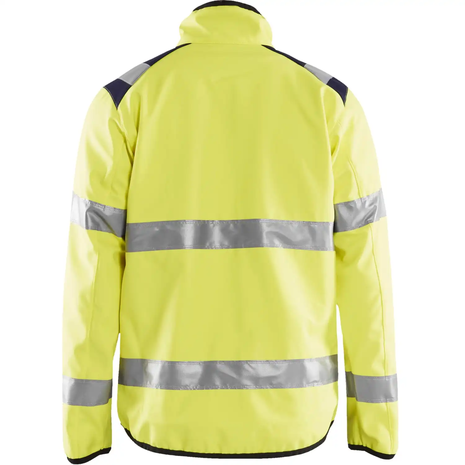Warnschutz-Softshelljacke "4877" in gelb/marine, 3XL - Thumbnail 2