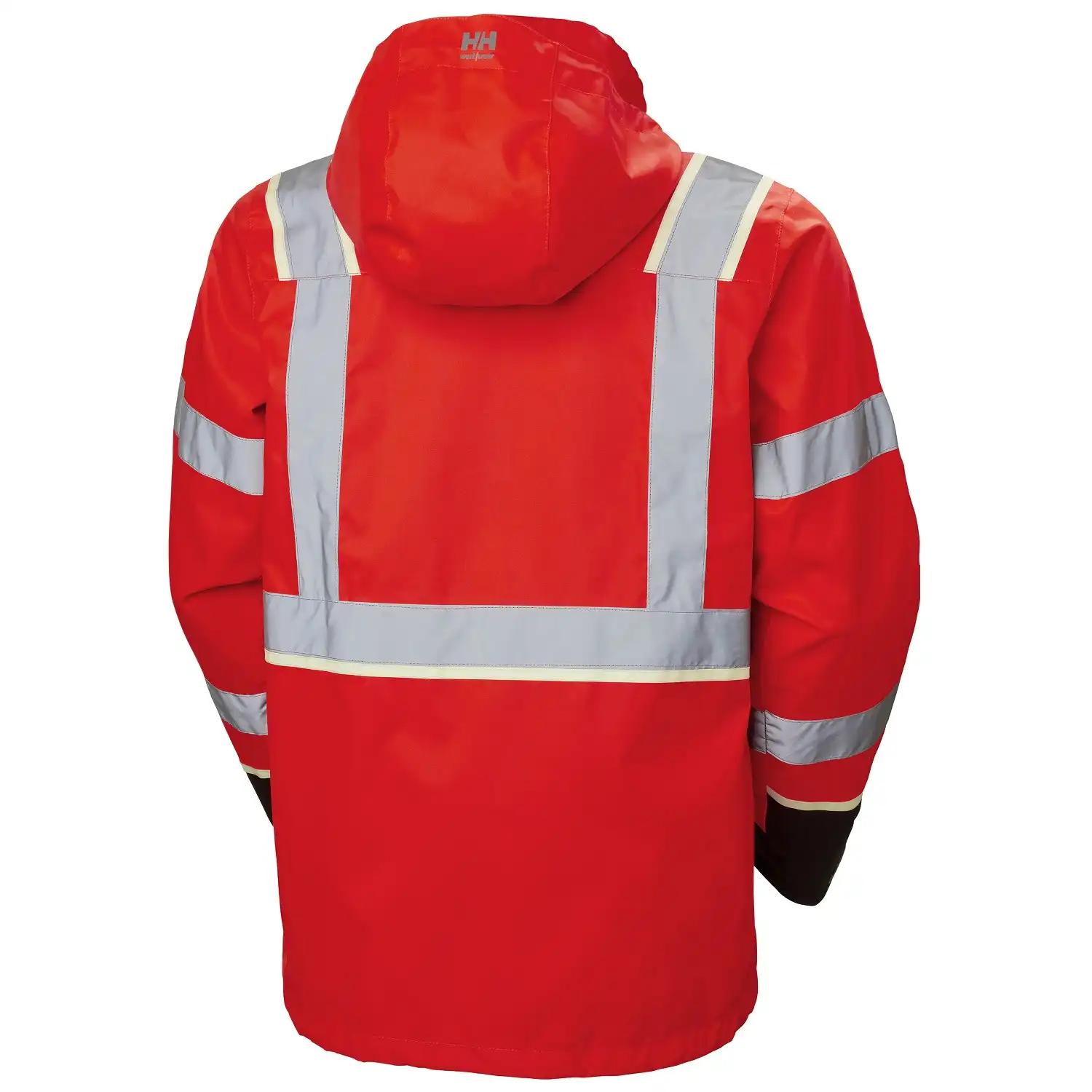 Warnschutz Regenjacke "UC-ME" in rot/schwarz, L - Thumbnail 2