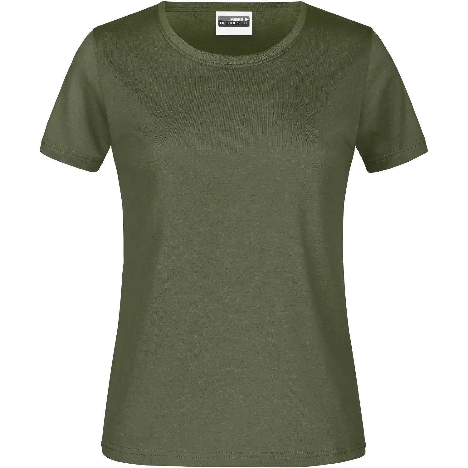 Damen Basic T-Shirt 180g/m² "JN789" in olive, XL - Bild 1