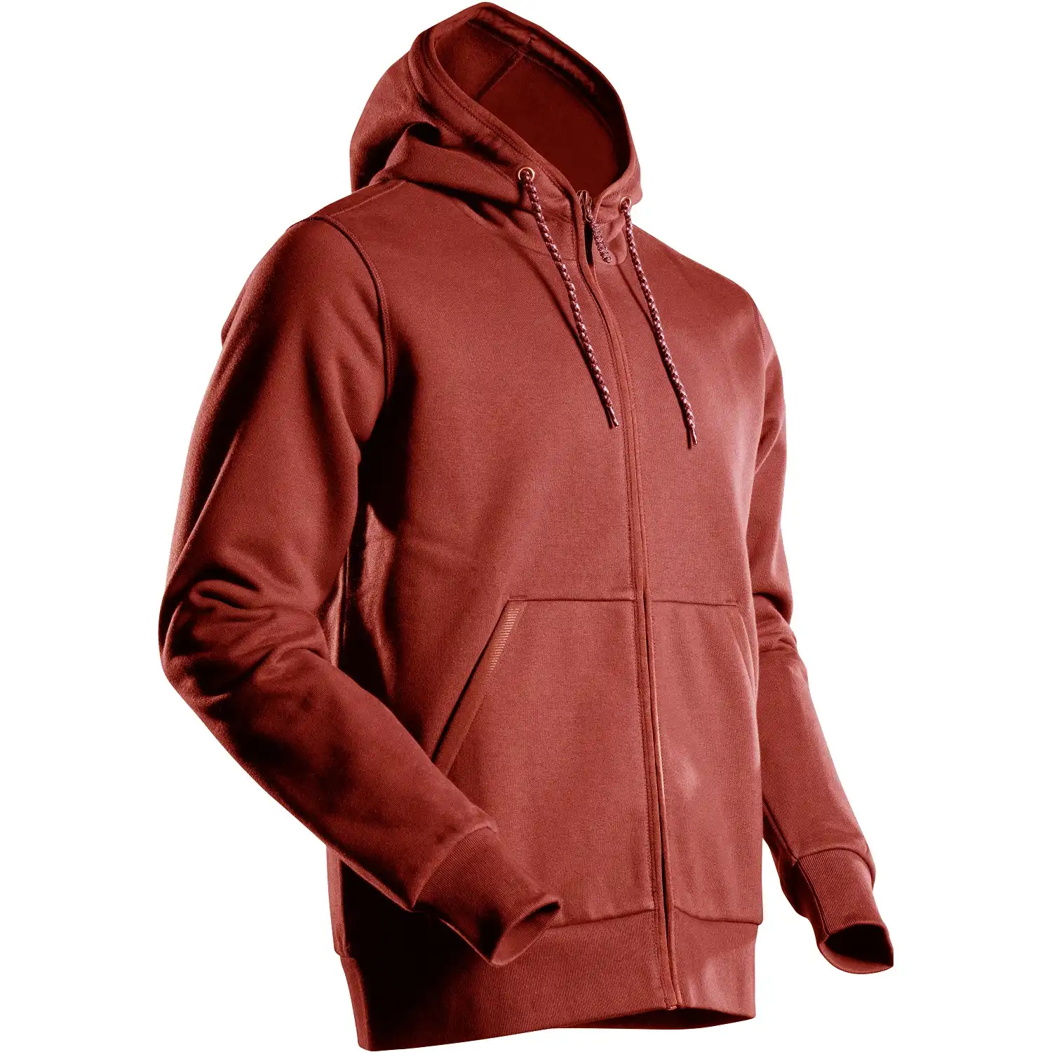 Kapuzen-Sweatjacke "22486-378" Customized in herbstrot, M - Bild 1