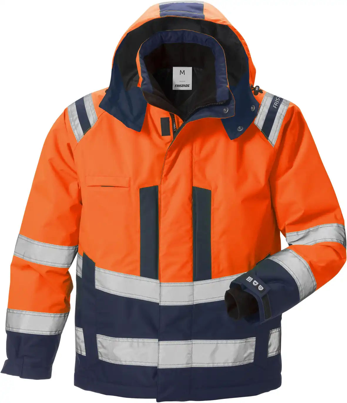 Warnschutz Winterjacke "4035 GTT" Stormsafe Kl. 3 in orange/marine, M - Thumbnail 1