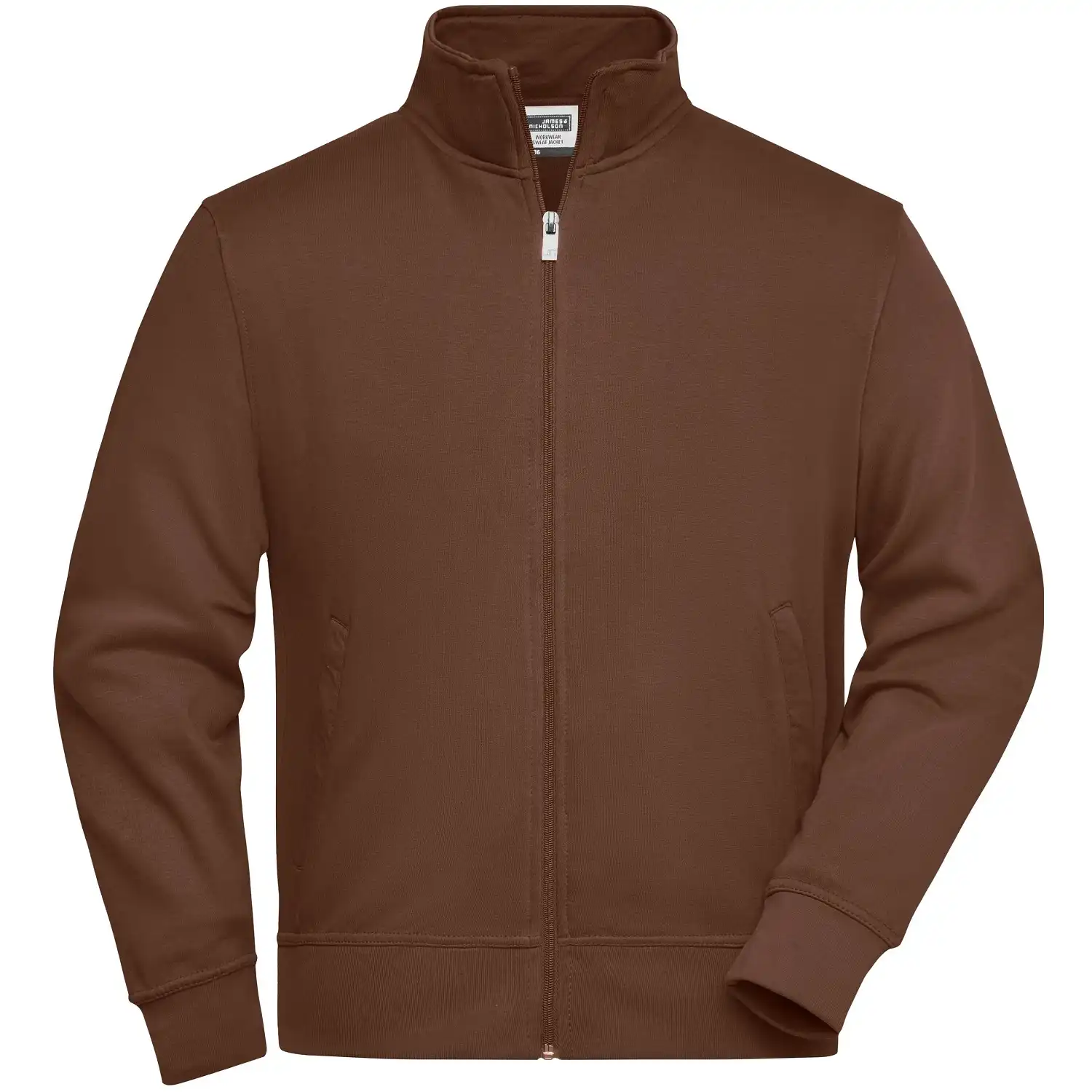 Sweatjacke "JN836" in brown, L - Bild 1