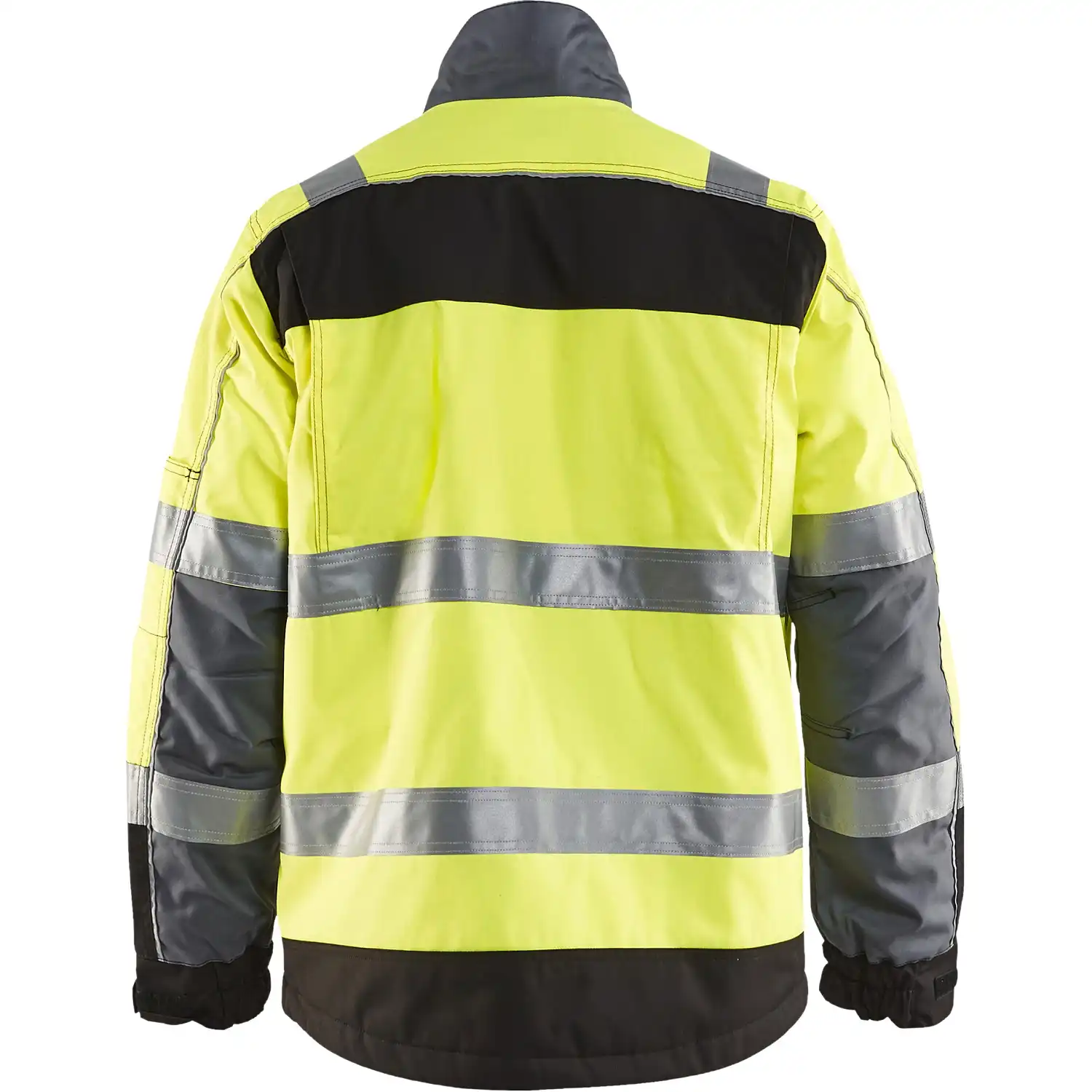 Warnschutz Winterjacke "4851" gelb/schwarz in gelb/schwarz, L - Thumbnail 2