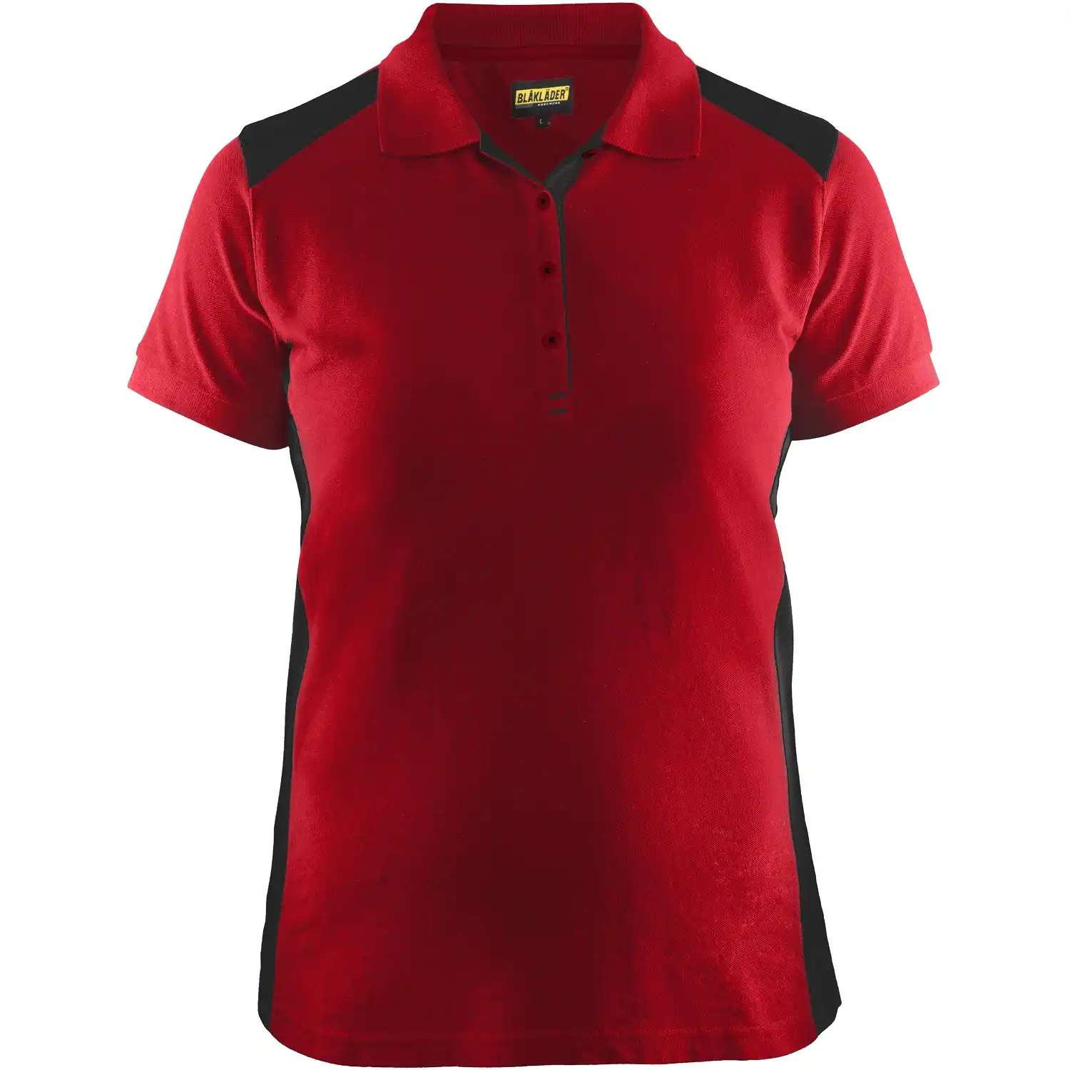 Damen Polo-Shirt "3390" in rot/schwarz, M - Thumbnail 1