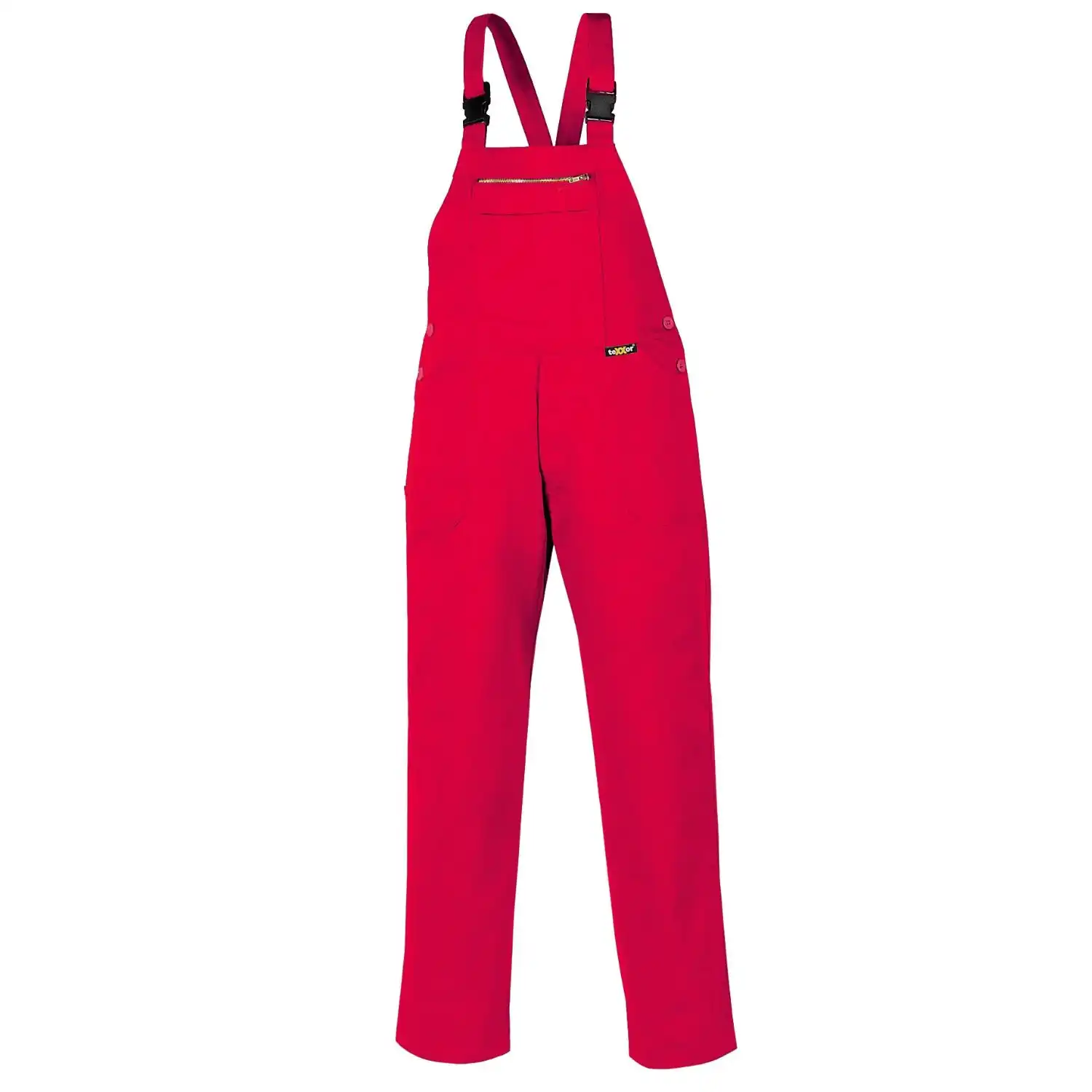 Latzhose 290g/m² "BASIC" Baumwolle in 25, Rot - Bild 1