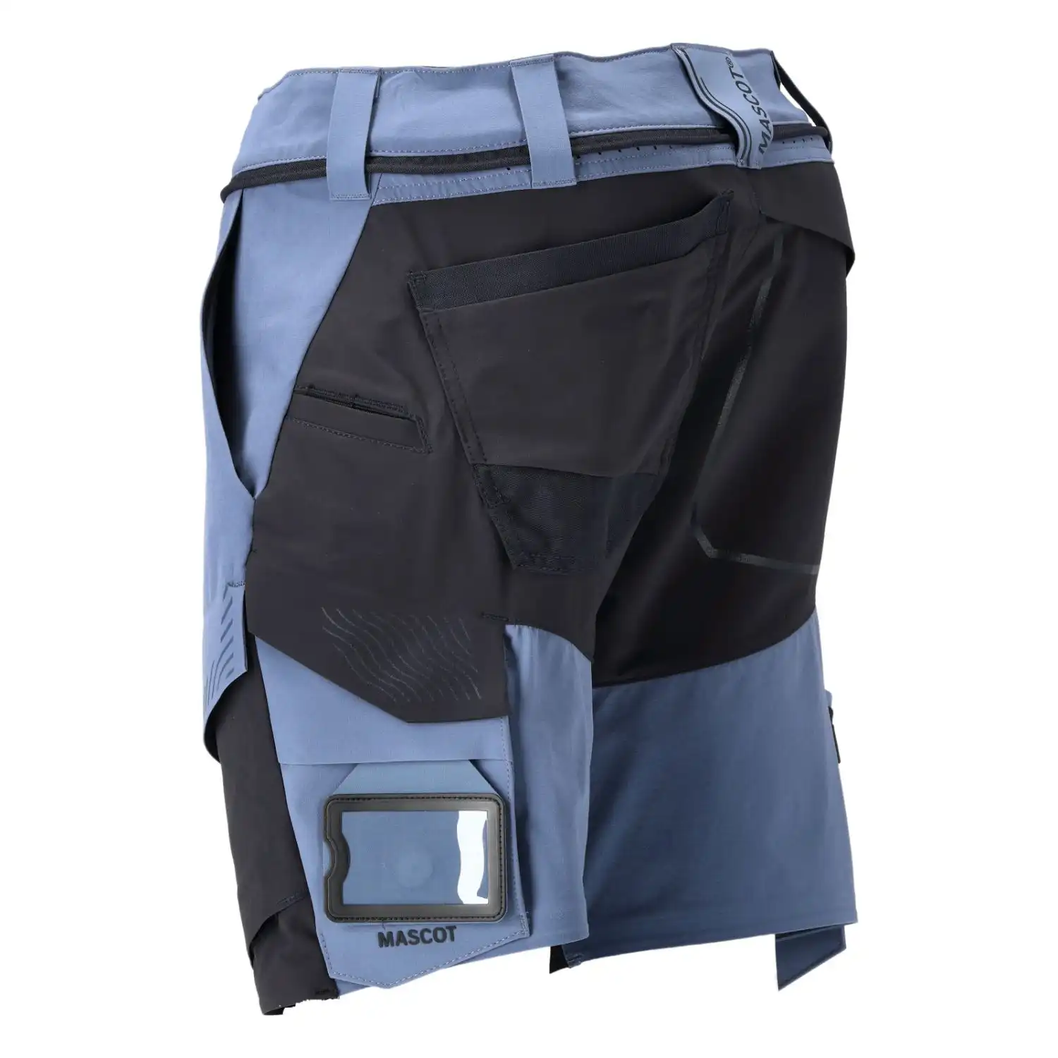 Stretch-Shorts "22149-605" Customized in steinblau/schwarzblau, 24C46 - Thumbnail 3