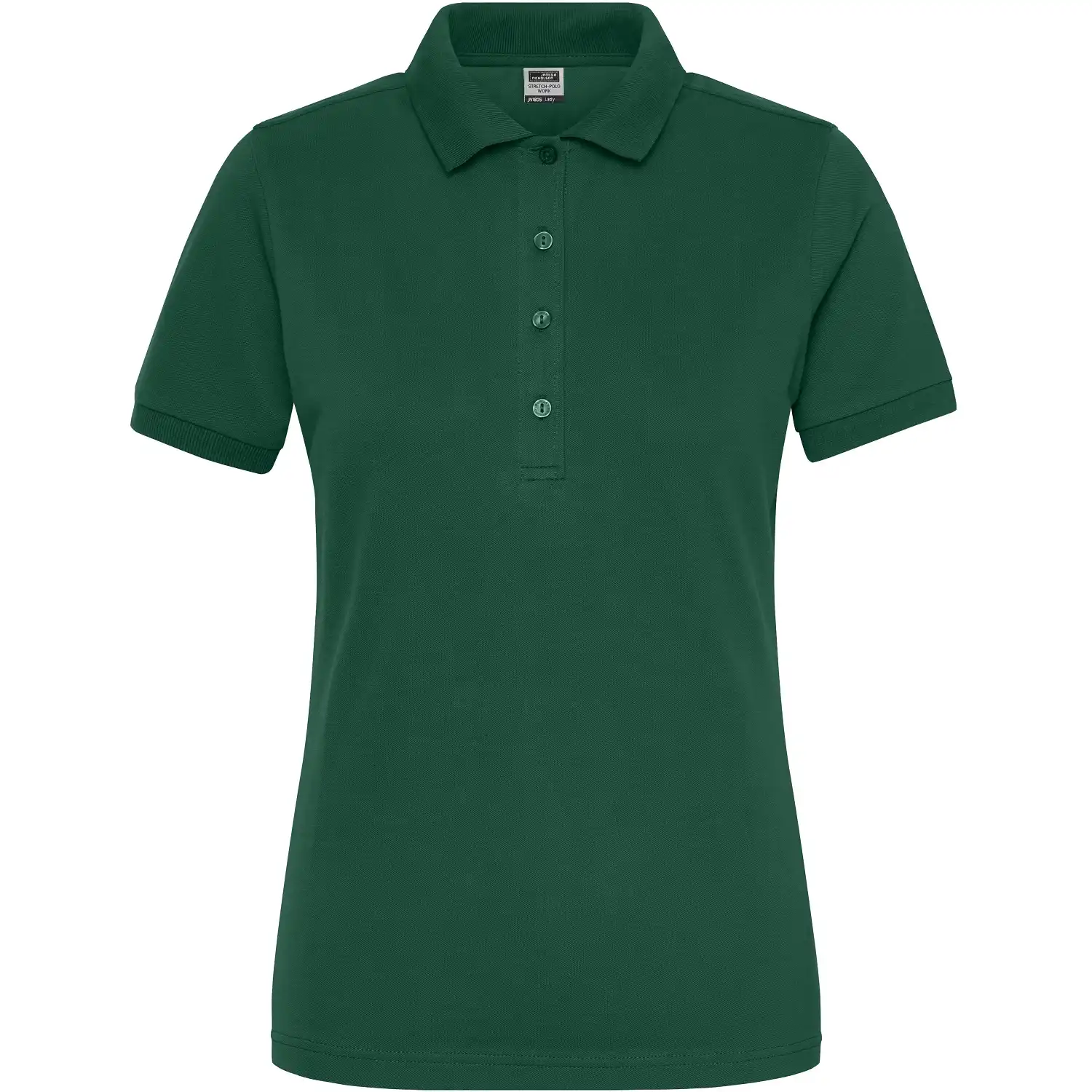 Damen Bio Stretch Polo-Shirt "JN1805" UV-Schutz in dark-green, XXL - Bild 1