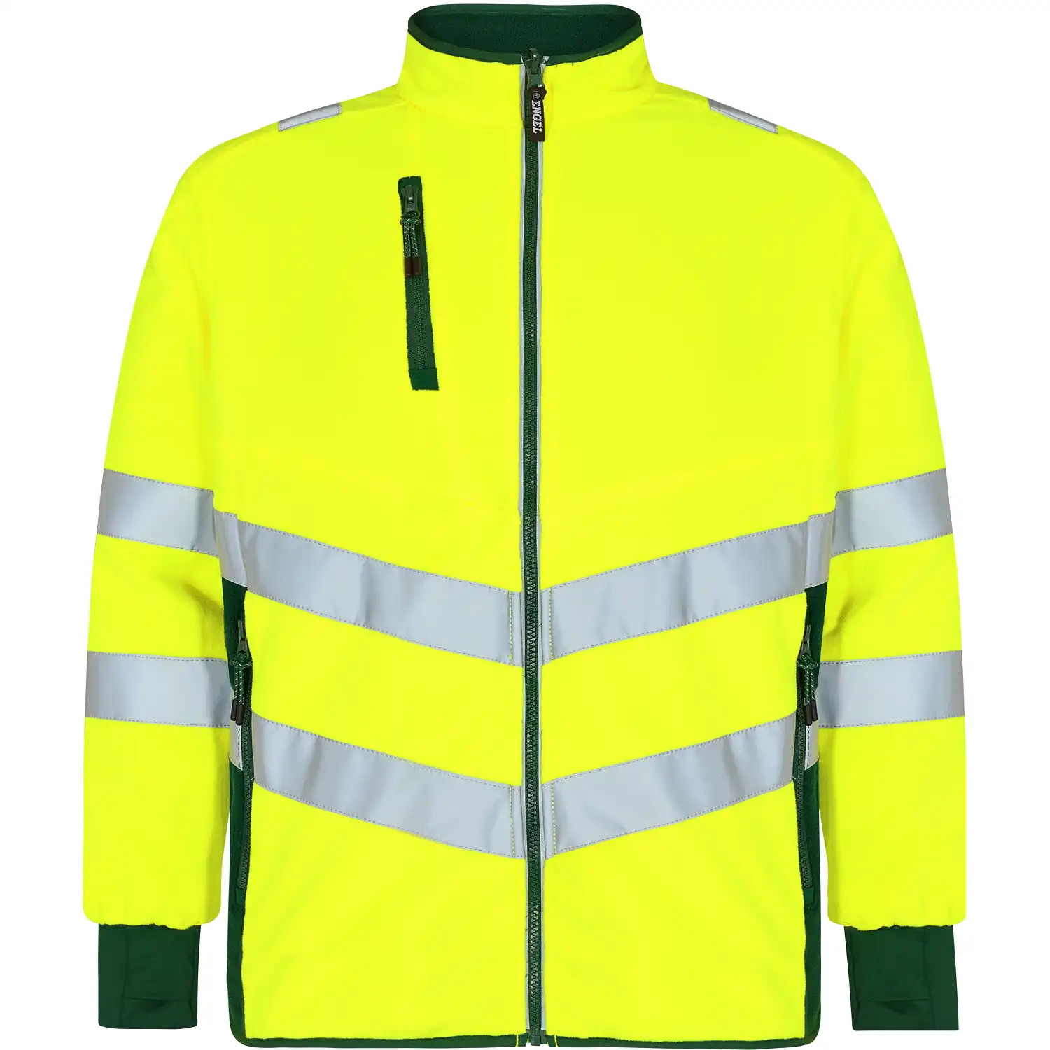Warnschutz Fleece-Jacke "1192-236" Safety Kl. 2 in gelb/grün, XL - Thumbnail 1