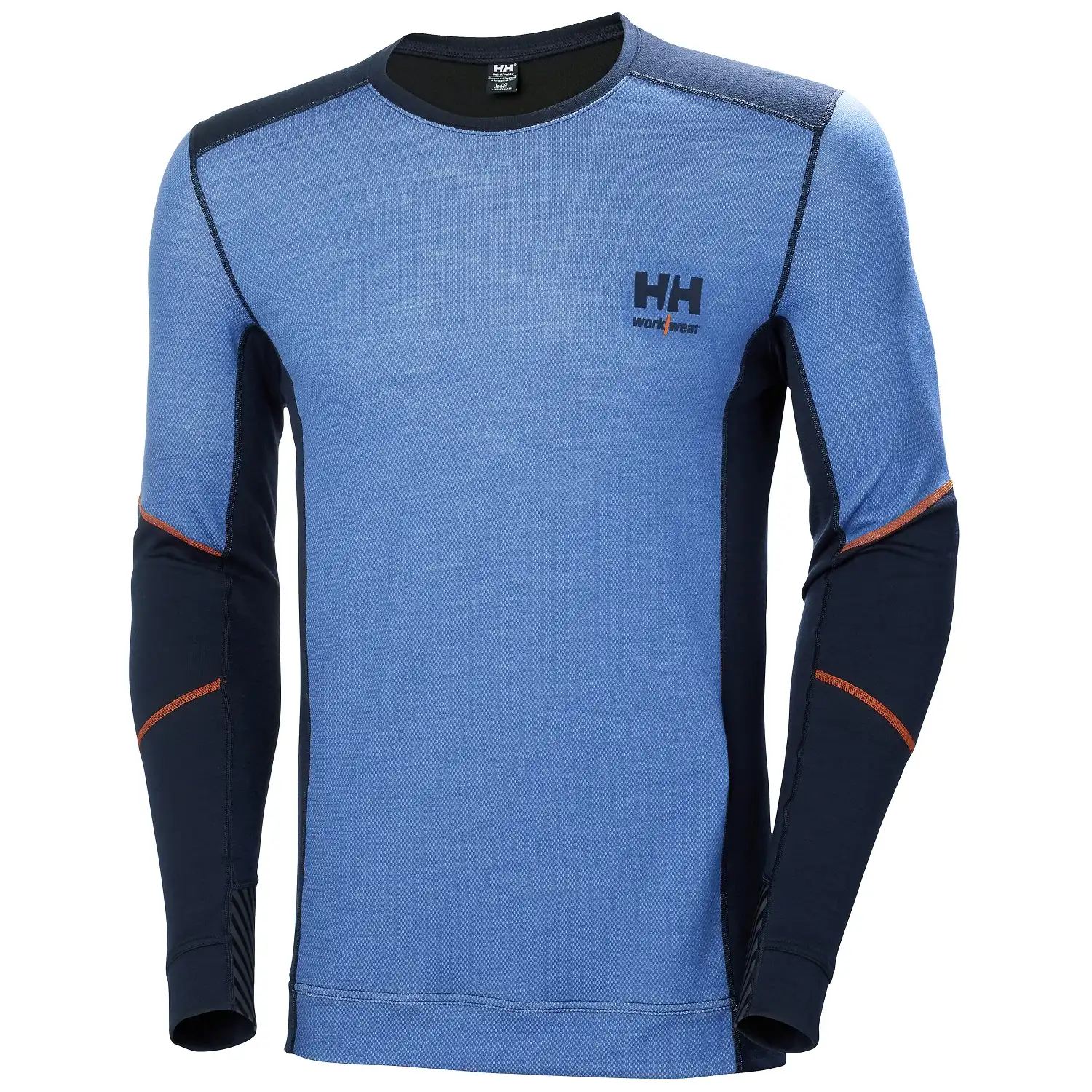 Langarmshirt „LIFA MERINOCREWNECK“ in marine/steinblau, L - Thumbnail 1