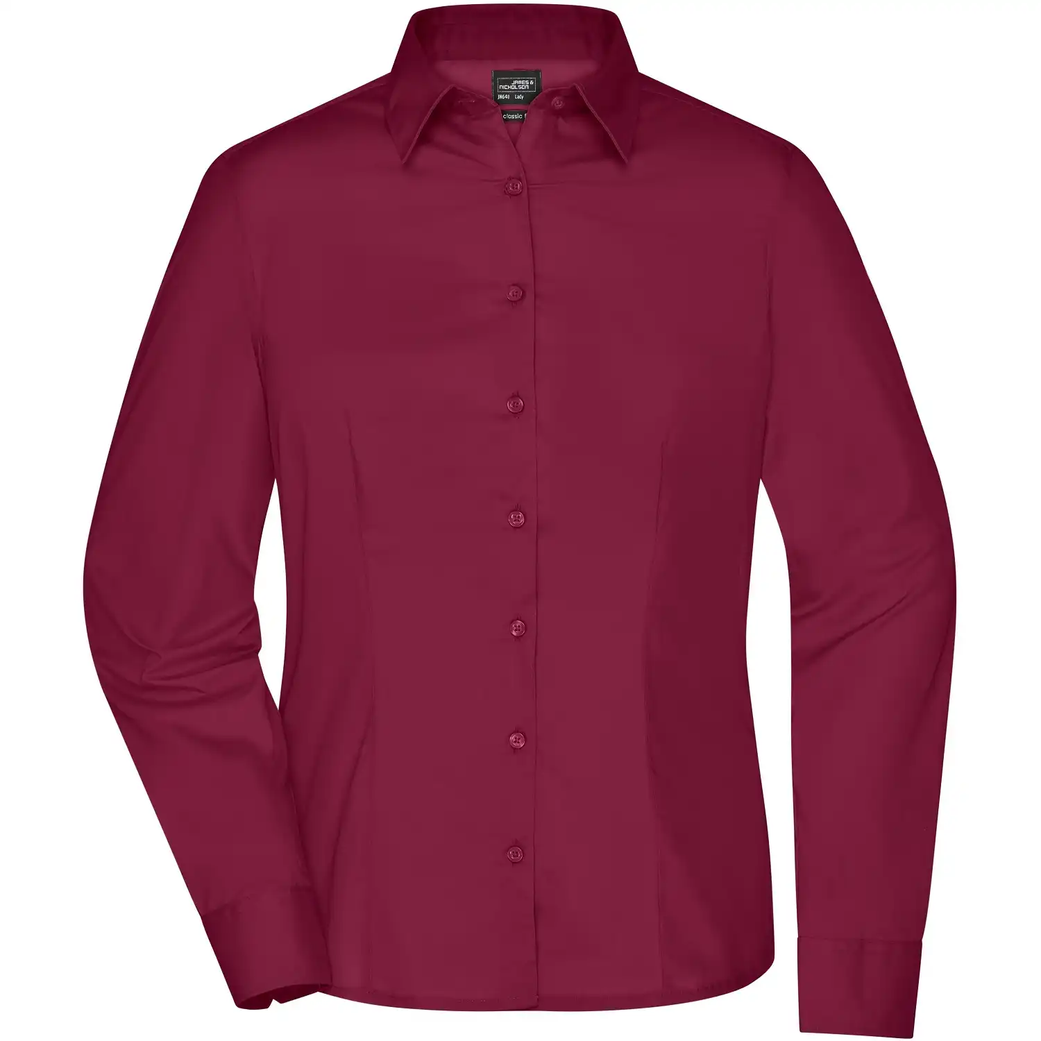 Damen Business Bluse "JN641" in wine, L - Bild 1