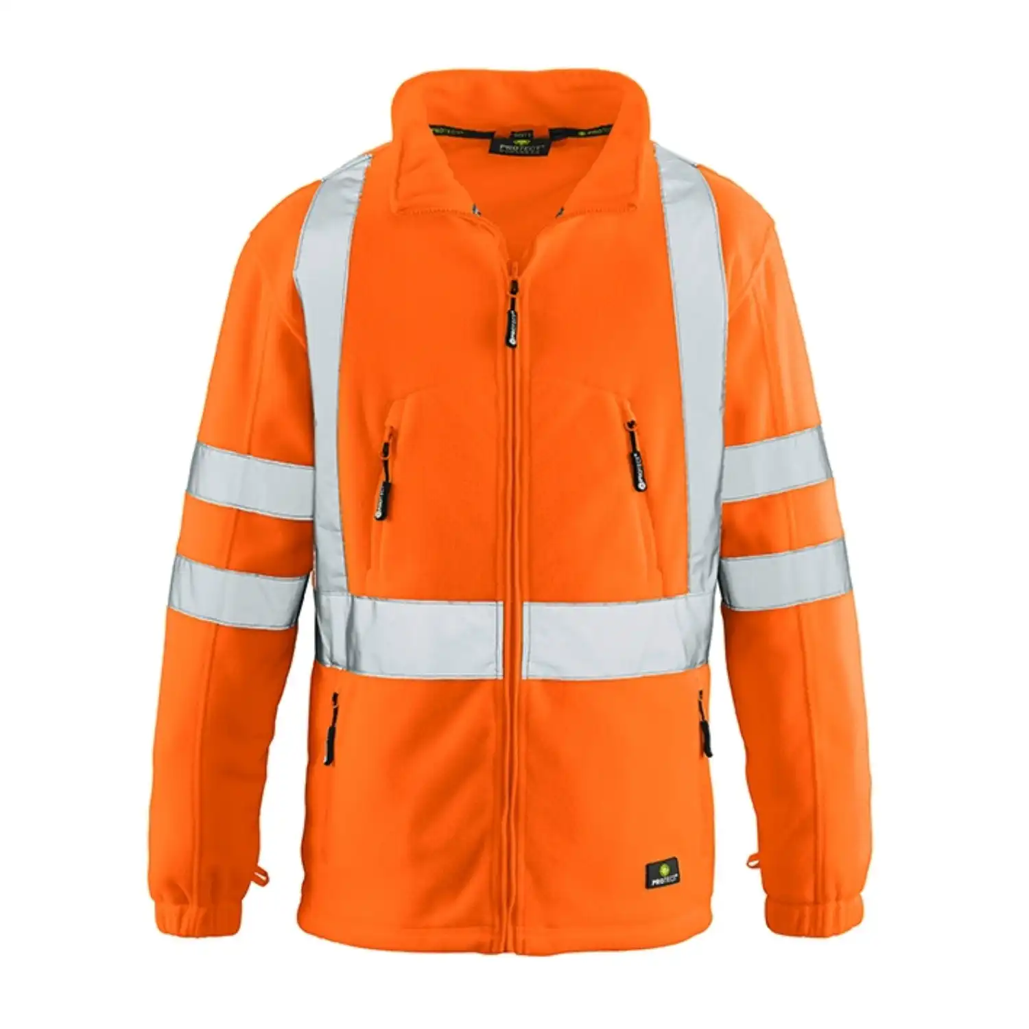 Warnschutz Fleecejacke "SEATTLE" - 4PROTECT® in Orange, XS - Thumbnail 1