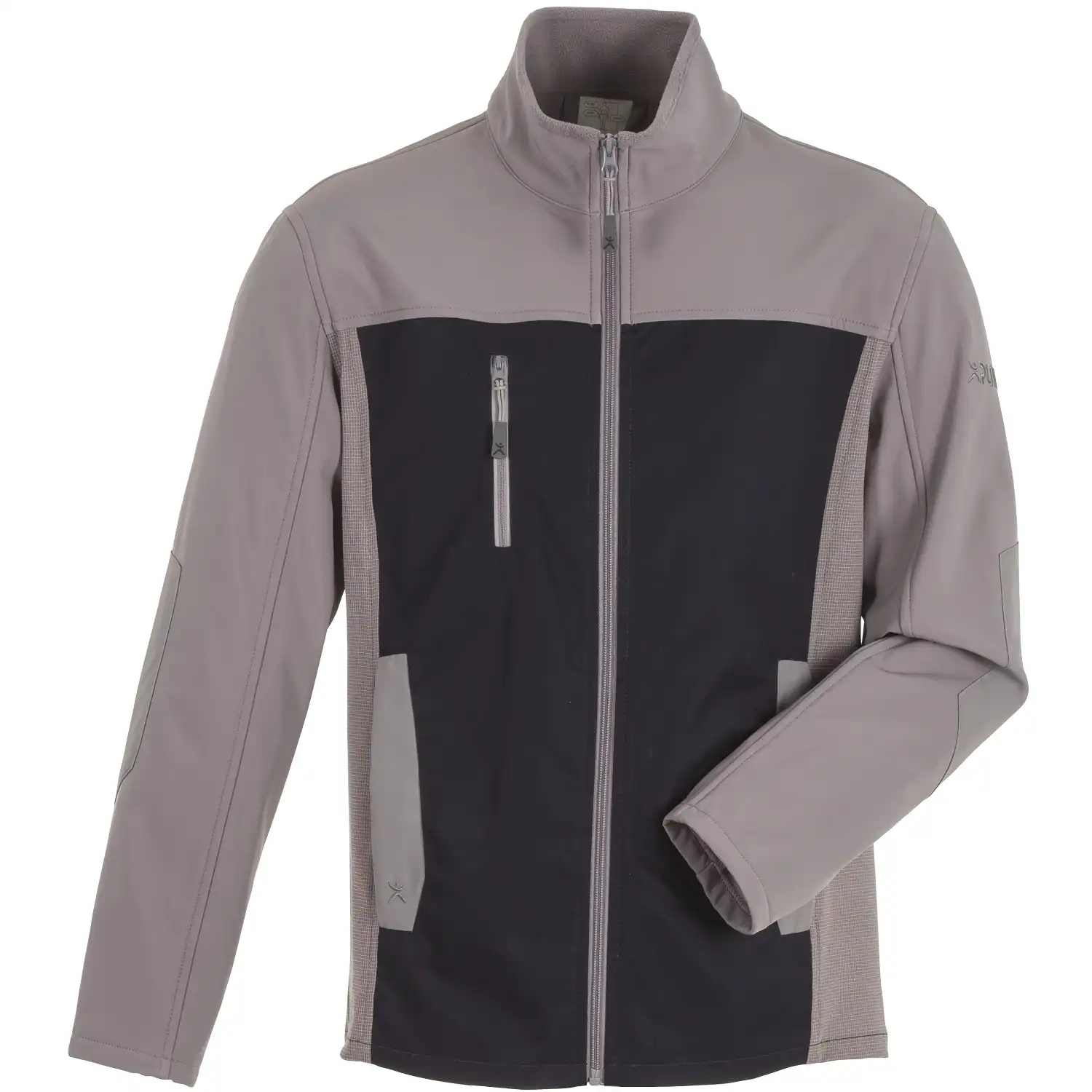Stretch-Hybridjacke "Norit" in schwarzblau/zink, 52 - Thumbnail 1