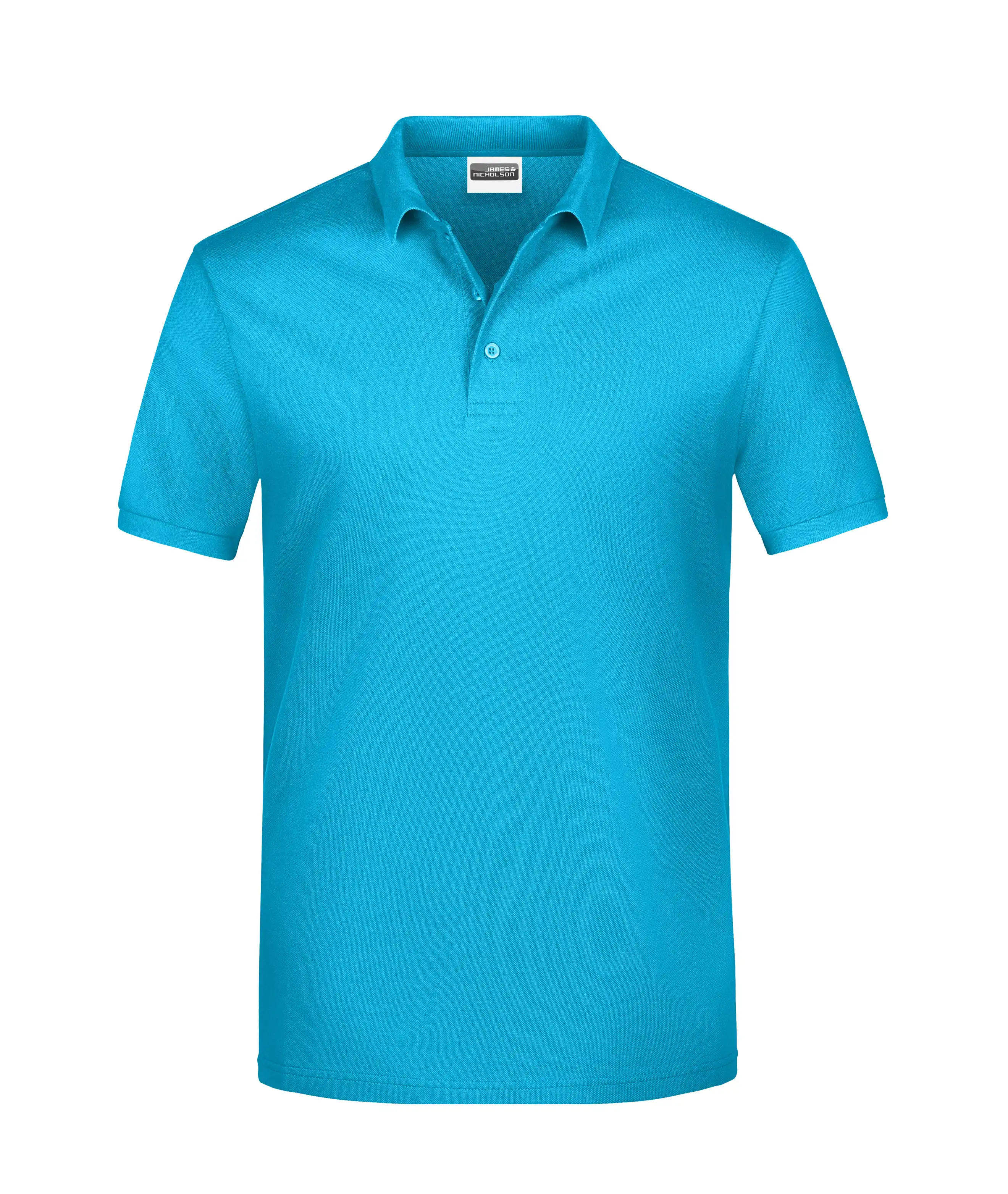 Basic Polo-Shirt "JN792" in turquoise, 3XL - Bild 1