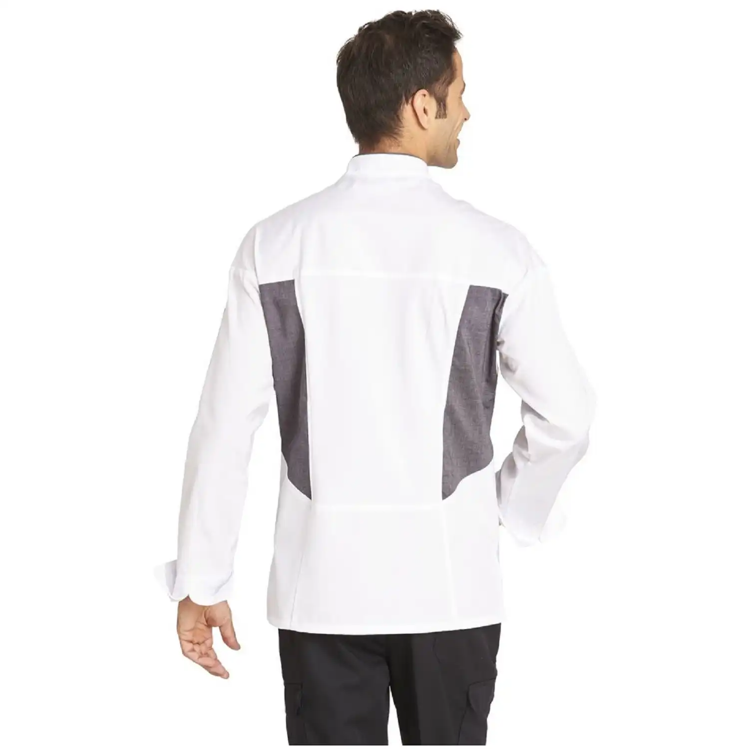 Stretch-Kochjacke "12/2441" in 64, Weiß - Thumbnail 2