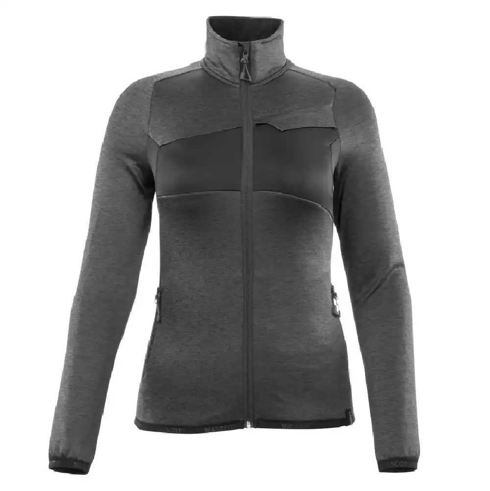 Damen Fleecejacke "ACCELERATE" in dunkelanthrazit/schwarz, XS - Bild 1